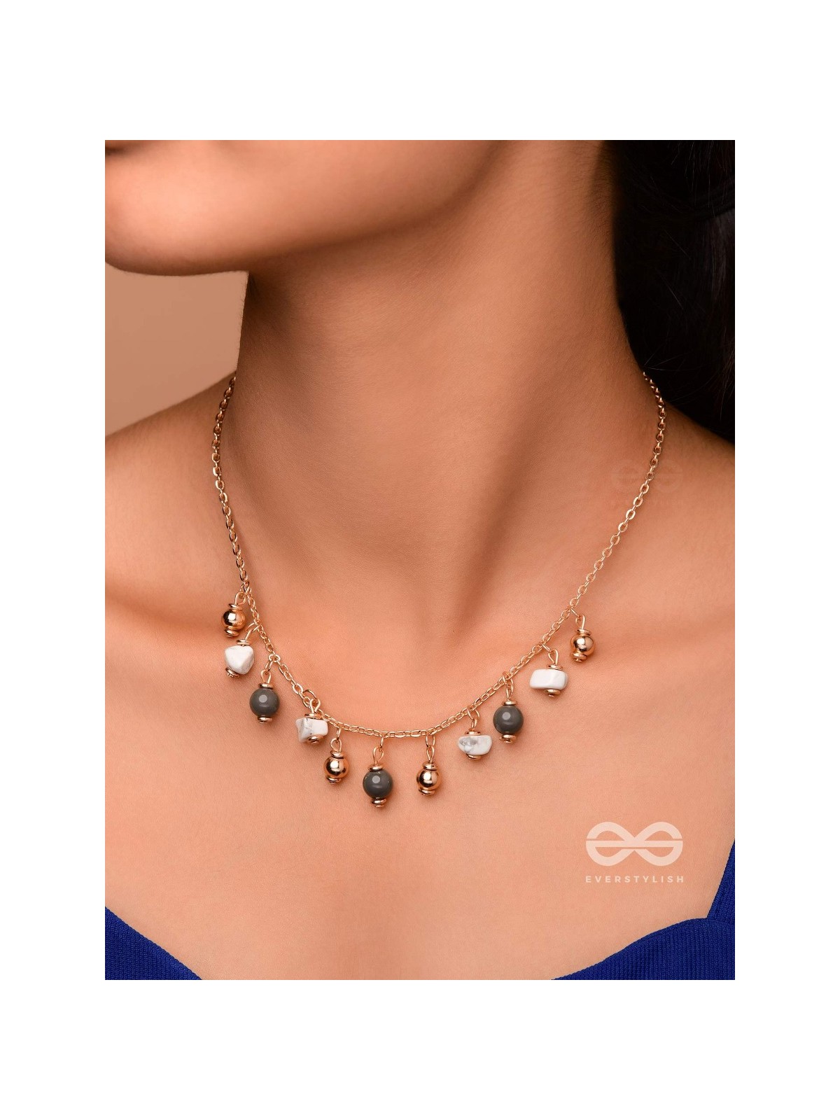 The Graceful Gleam - Casual And Minimal Neckpiece With Anti-Tarnish Coating 