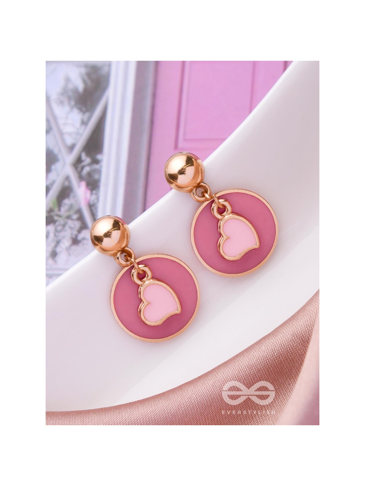 BERRY BLUSHING BEATS - CUTE DROP EARRINGS