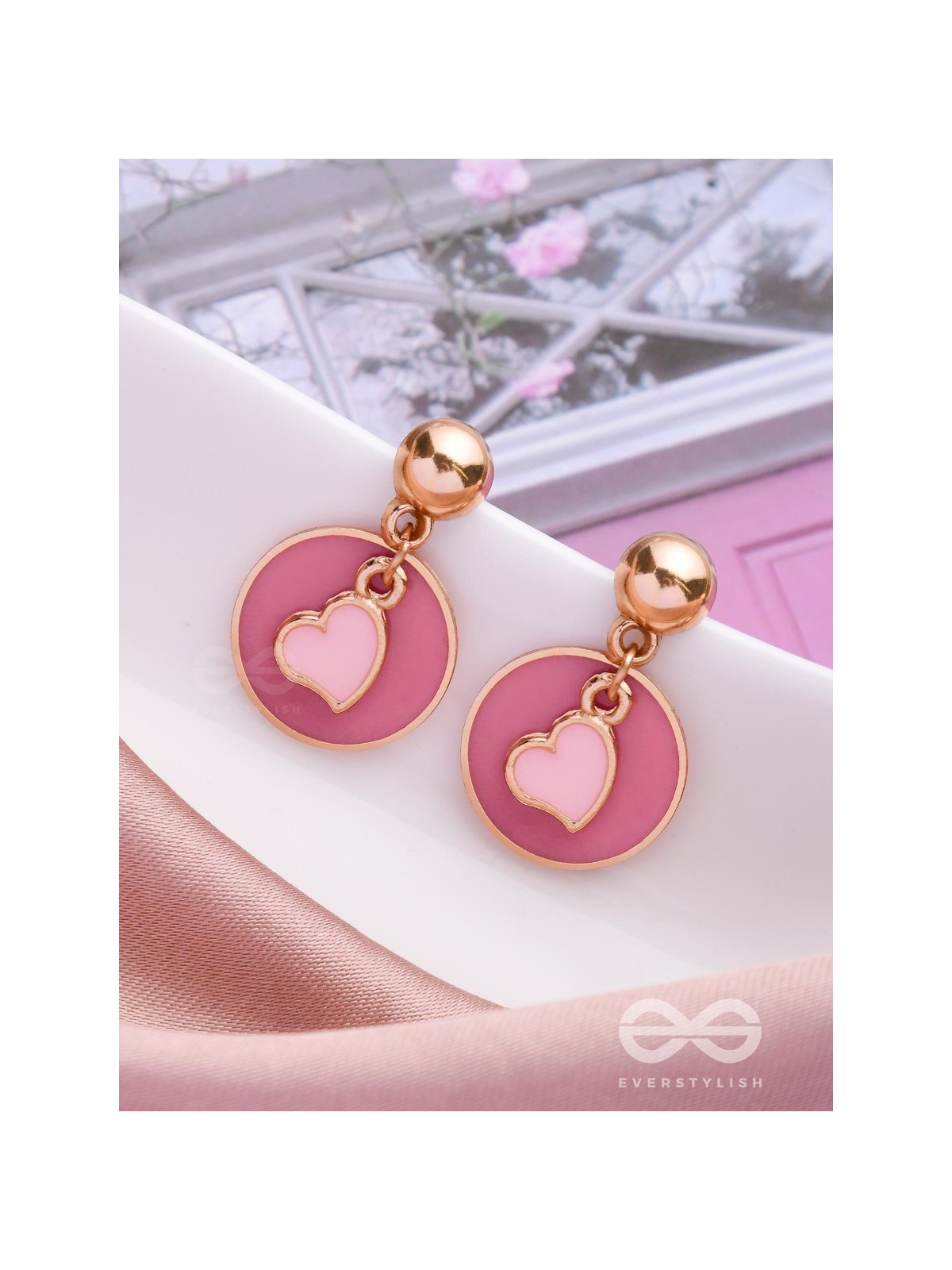 BERRY BLUSHING BEATS - CUTE DROP EARRINGS