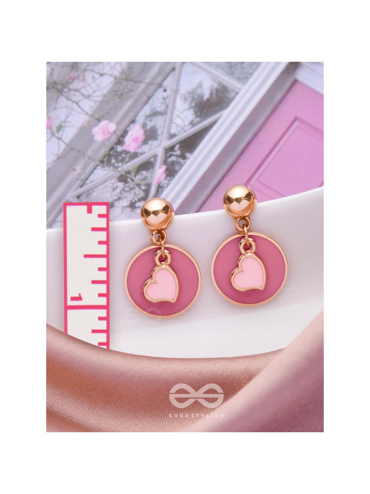 BERRY BLUSHING BEATS - CUTE DROP EARRINGS