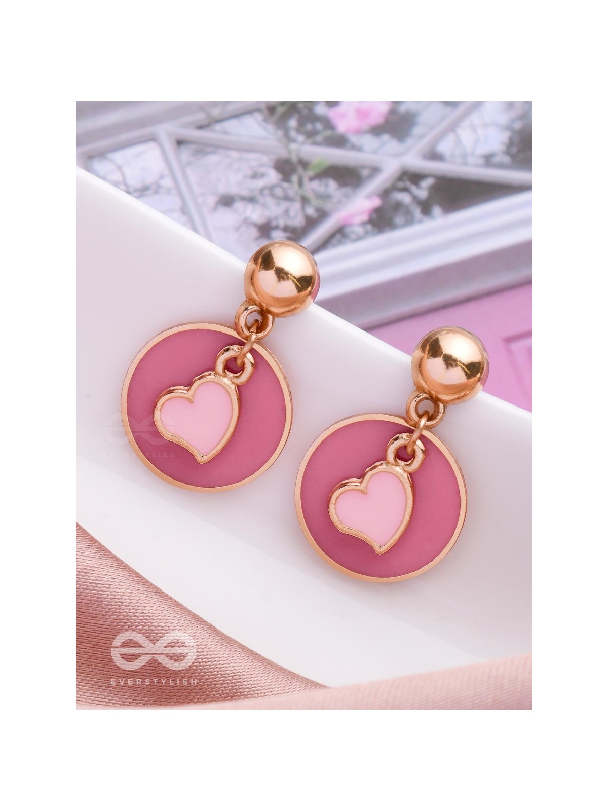 BERRY BLUSHING BEATS - CUTE DROP EARRINGS