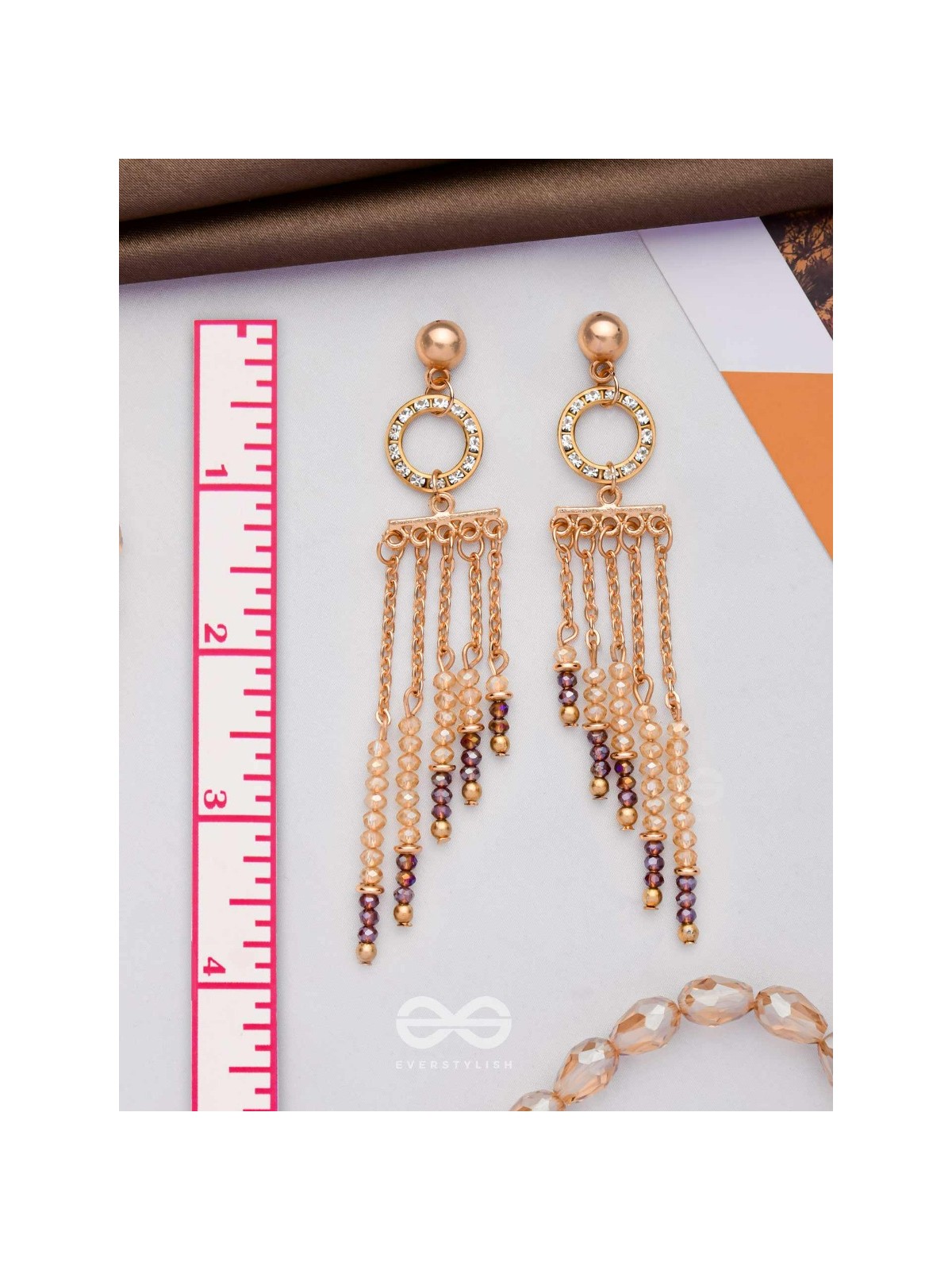THE SHIMMERING RAINFALL - ELEGANT DROP EARRINGS
