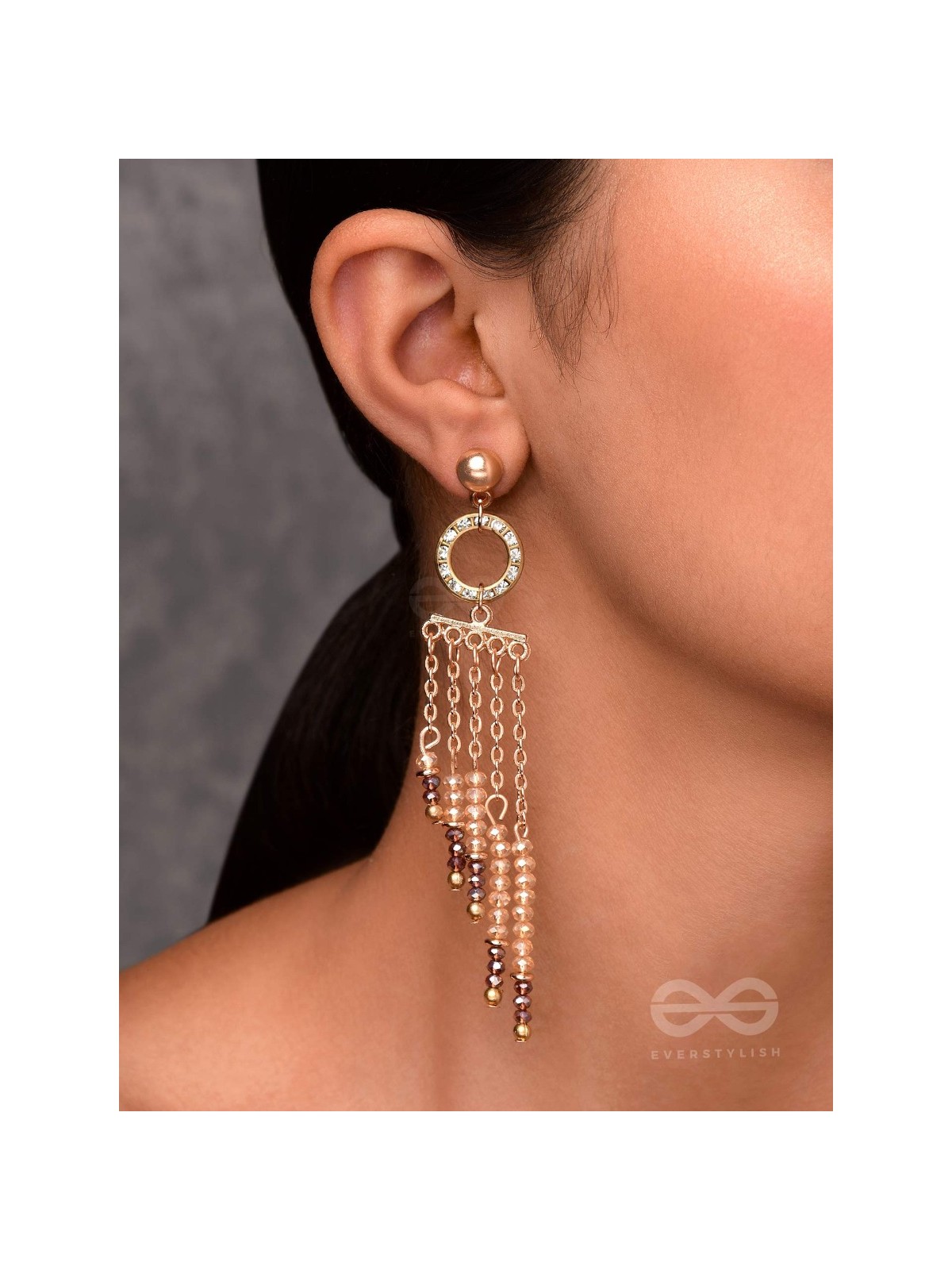 THE SHIMMERING RAINFALL - ELEGANT DROP EARRINGS