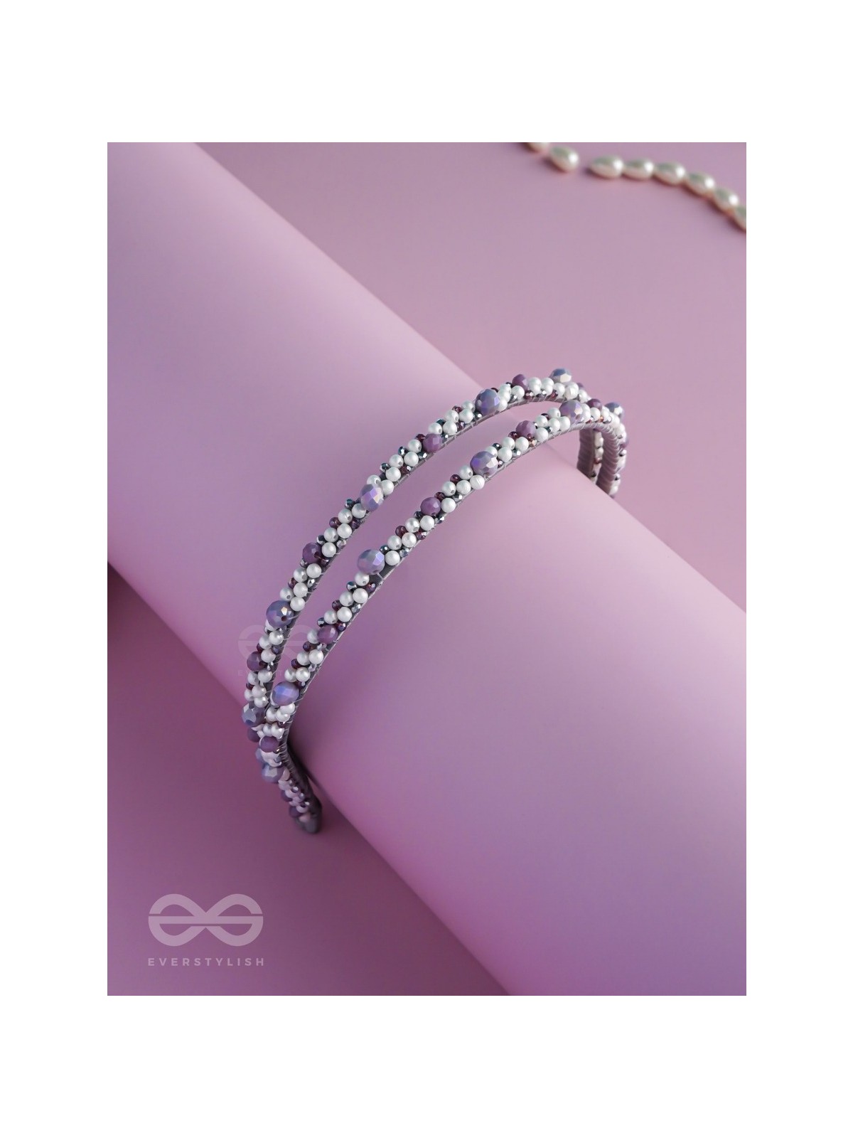 Vivikta - The Refined Splendor - Beaded Hand Embroidered Hairband