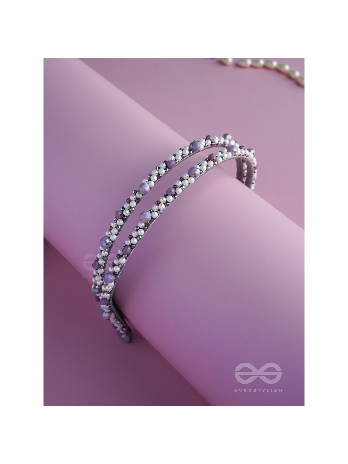 Vivikta - The Refined Splendor - Beaded Hand Embroidered Hairband