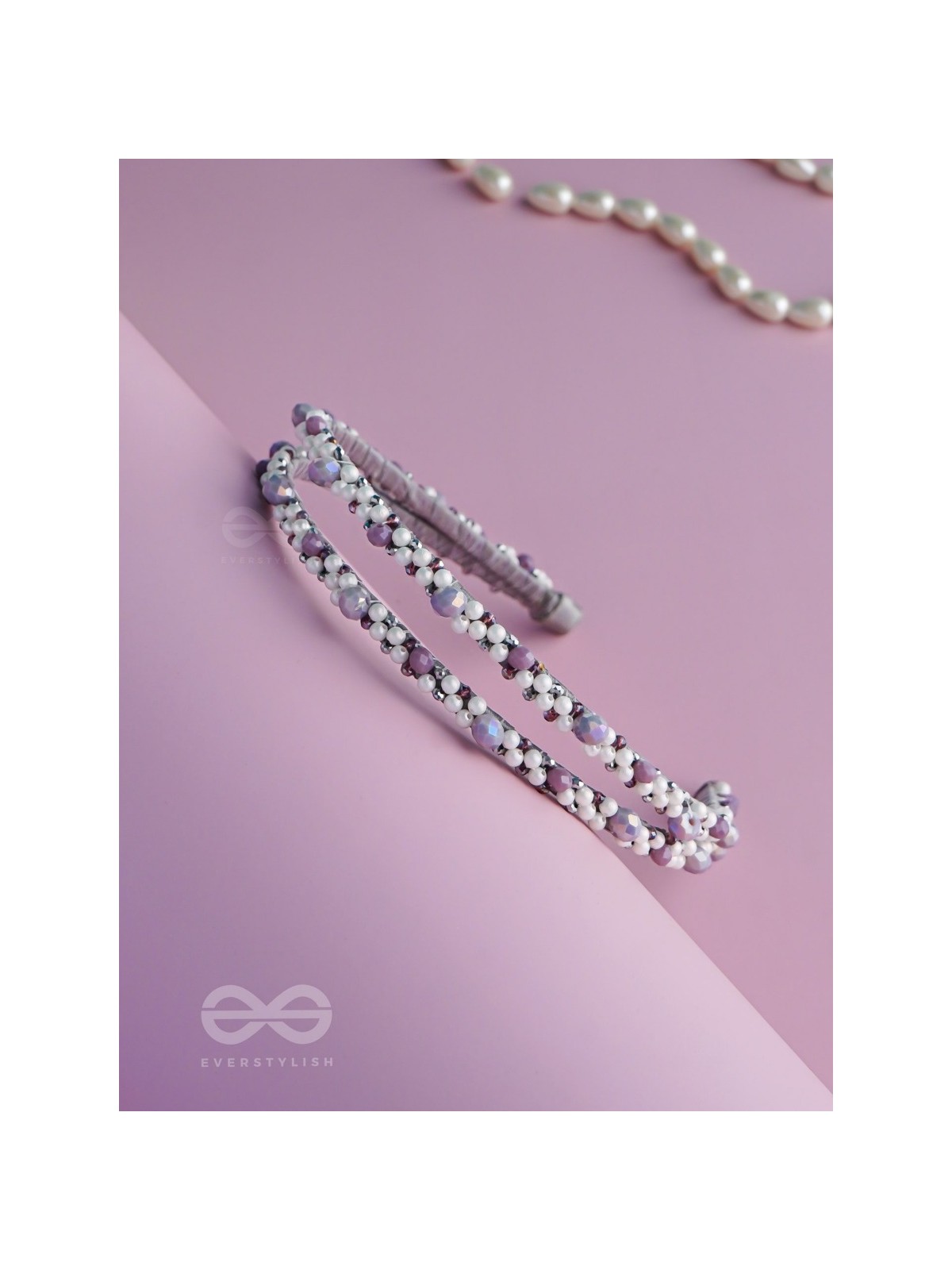 Vivikta - The Refined Splendor - Beaded Hand Embroidered Hairband