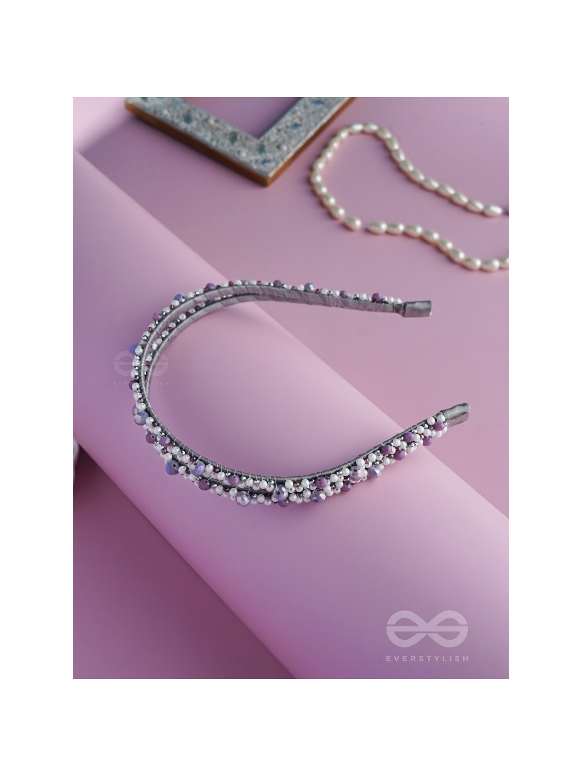 Vivikta - The Refined Splendor - Beaded Hand Embroidered Hairband