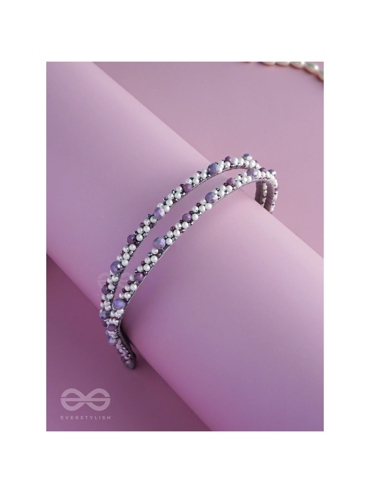 Vivikta - The Refined Splendor - Beaded Hand Embroidered Hairband