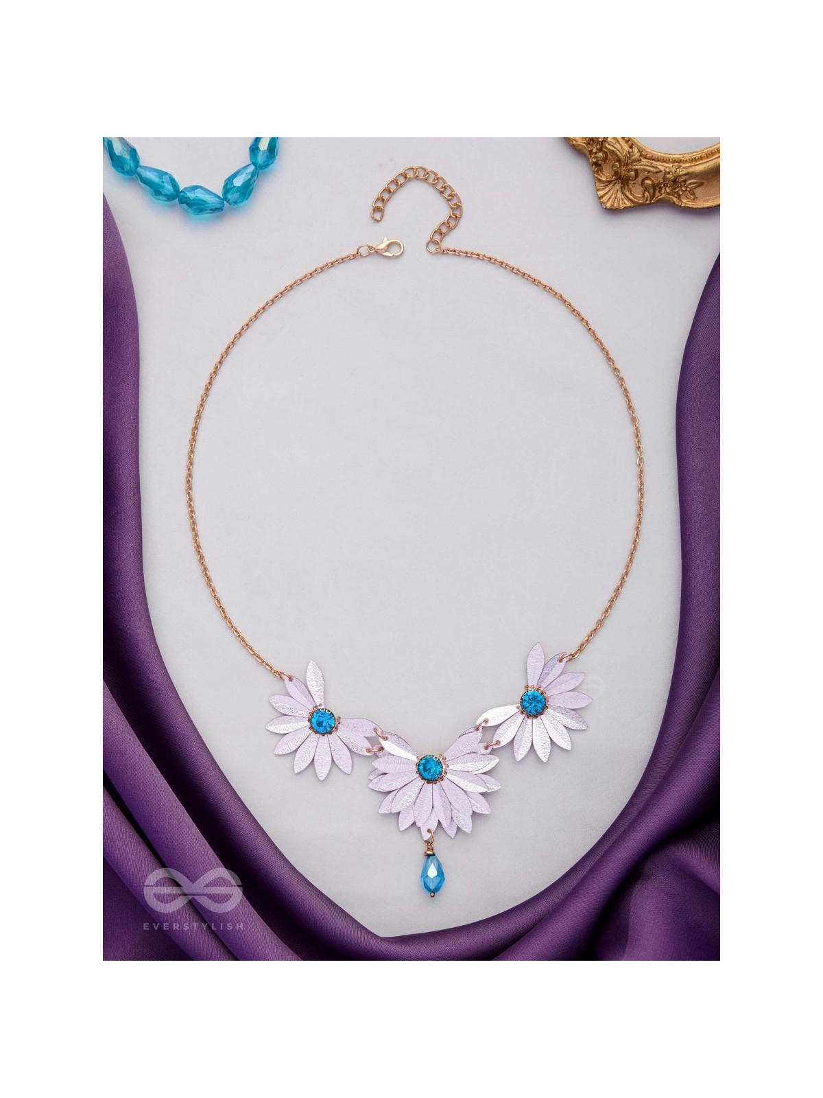 Shimmering Spring Symphony - Cute And Playful Neckpiece With Anti-Tarnish Coating (Pink) 