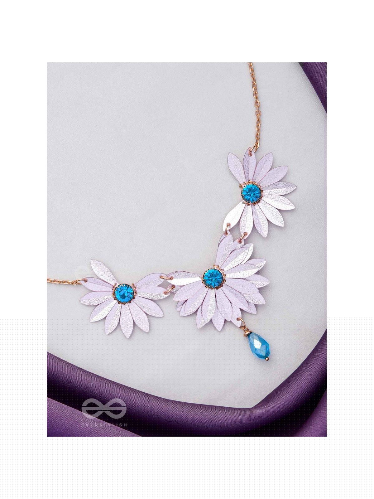 Shimmering Spring Symphony - Cute And Playful Neckpiece With Anti-Tarnish Coating (Pink) 