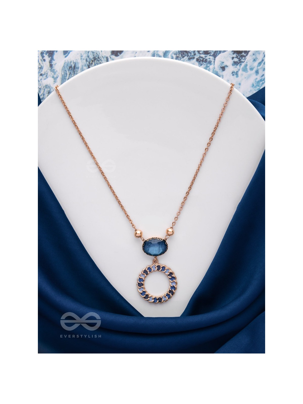 The Celestial Reflections - Casual And Modern Neckpiece With Anti-Tarnish Coating 