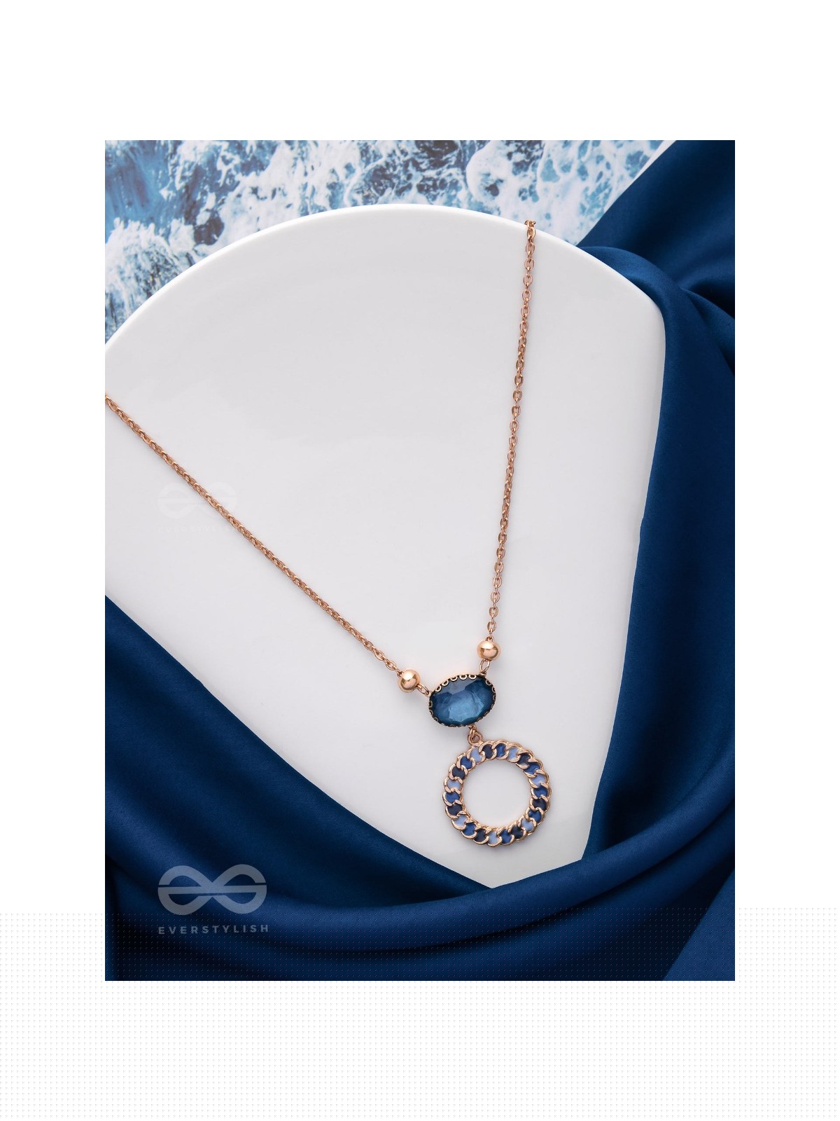 The Celestial Reflections - Casual And Modern Neckpiece With Anti-Tarnish Coating 