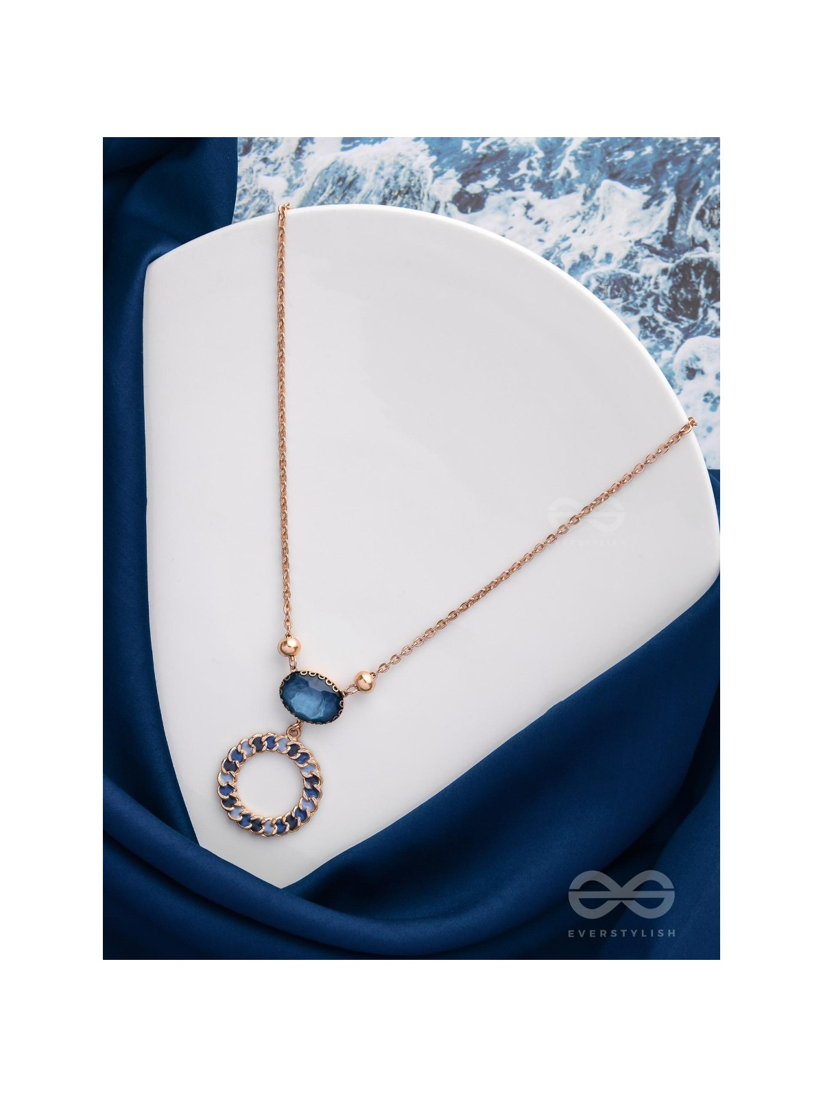 The Celestial Reflections - Casual And Modern Neckpiece With Anti-Tarnish Coating 