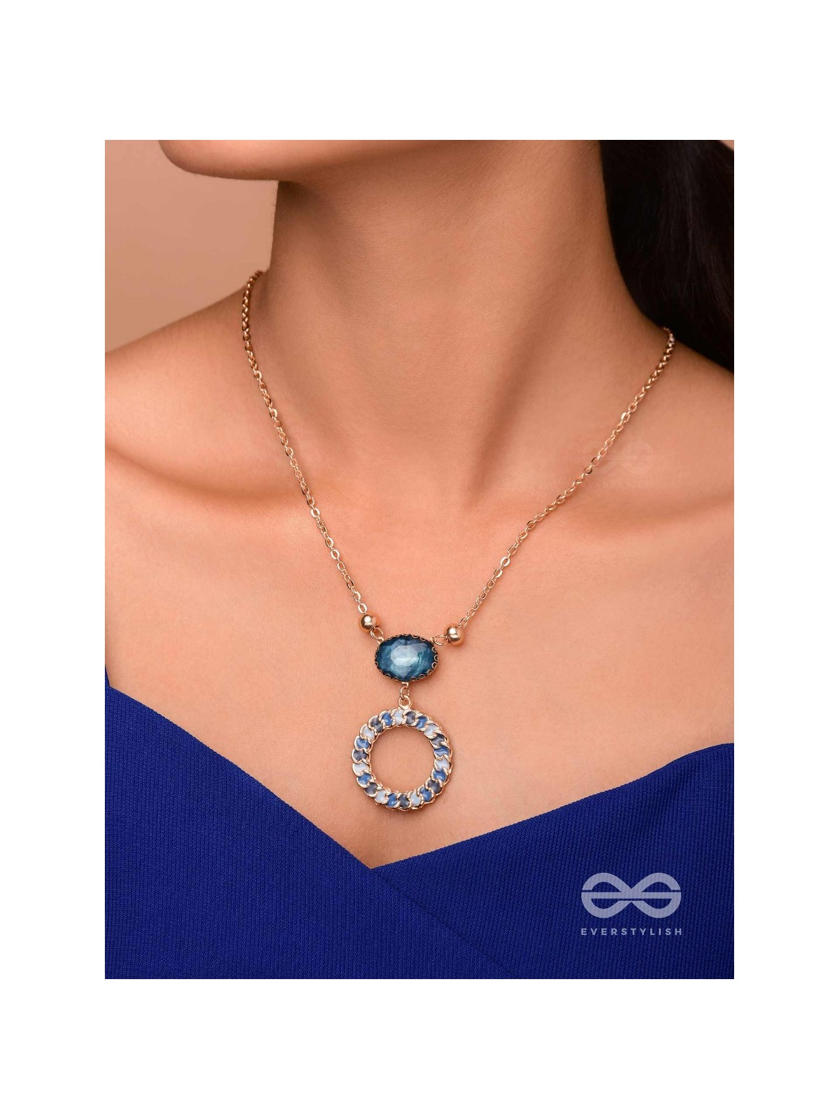 The Celestial Reflections - Casual And Modern Neckpiece With Anti-Tarnish Coating 
