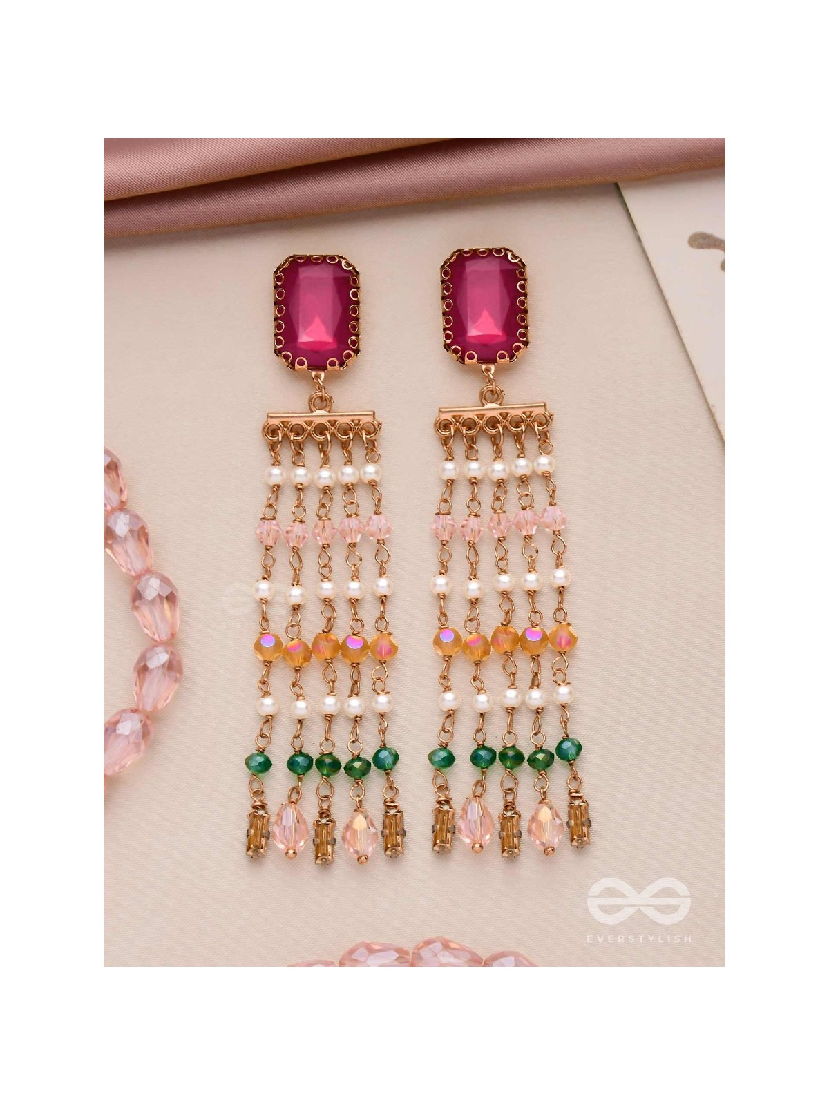 DRIZZLED WITH GLAMOUR - STATEMENT DROP EARRINGS