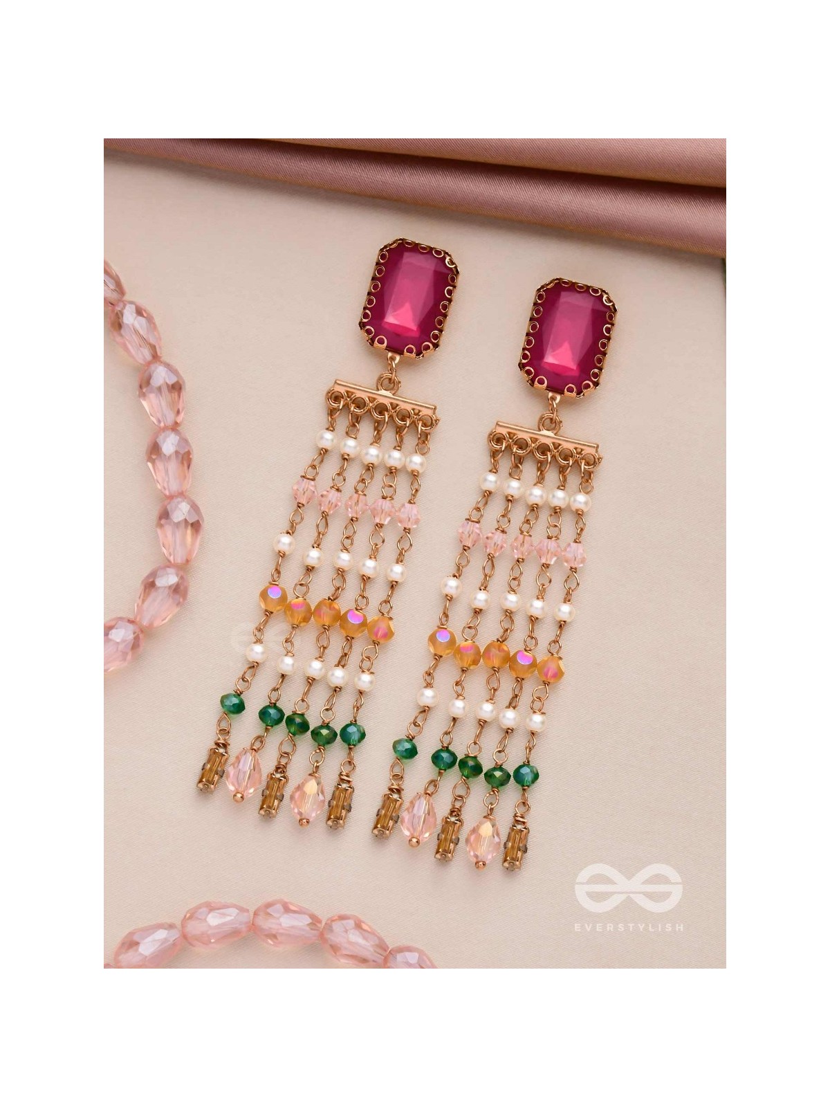 DRIZZLED WITH GLAMOUR - STATEMENT DROP EARRINGS