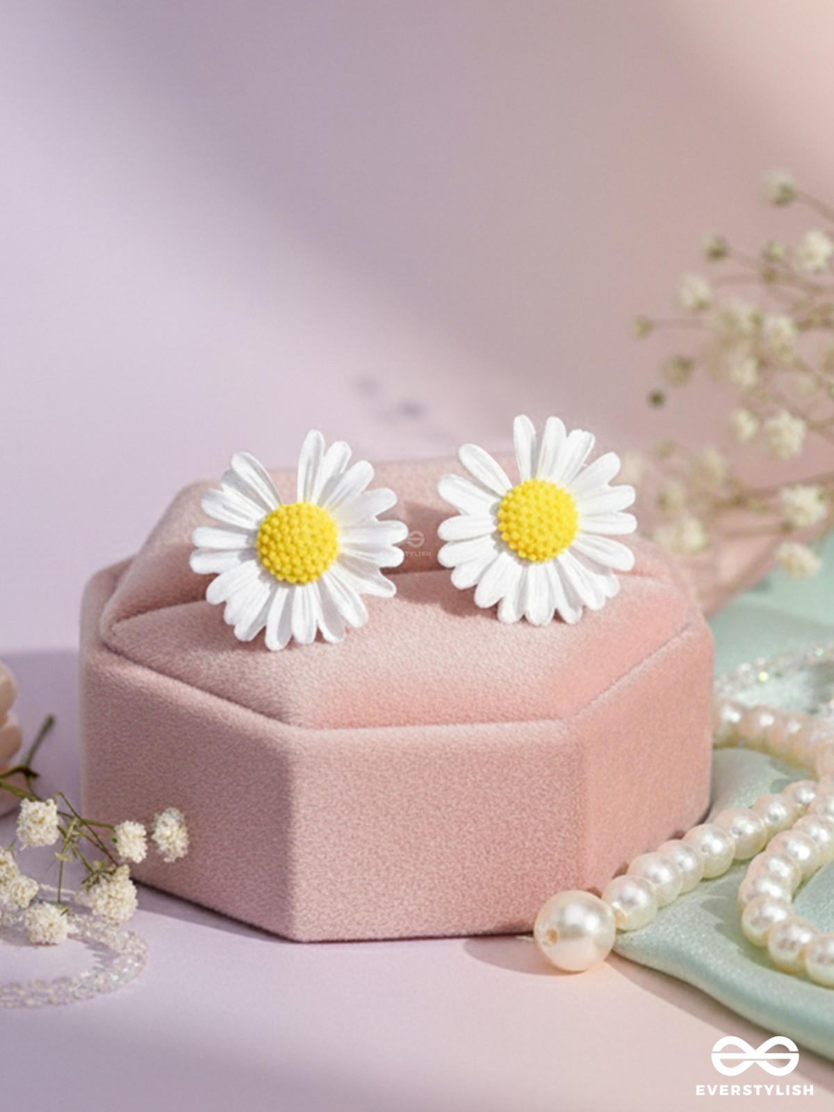 FORGET-ME-NOT - CASUAL STUD EARRINGS (WHITE)