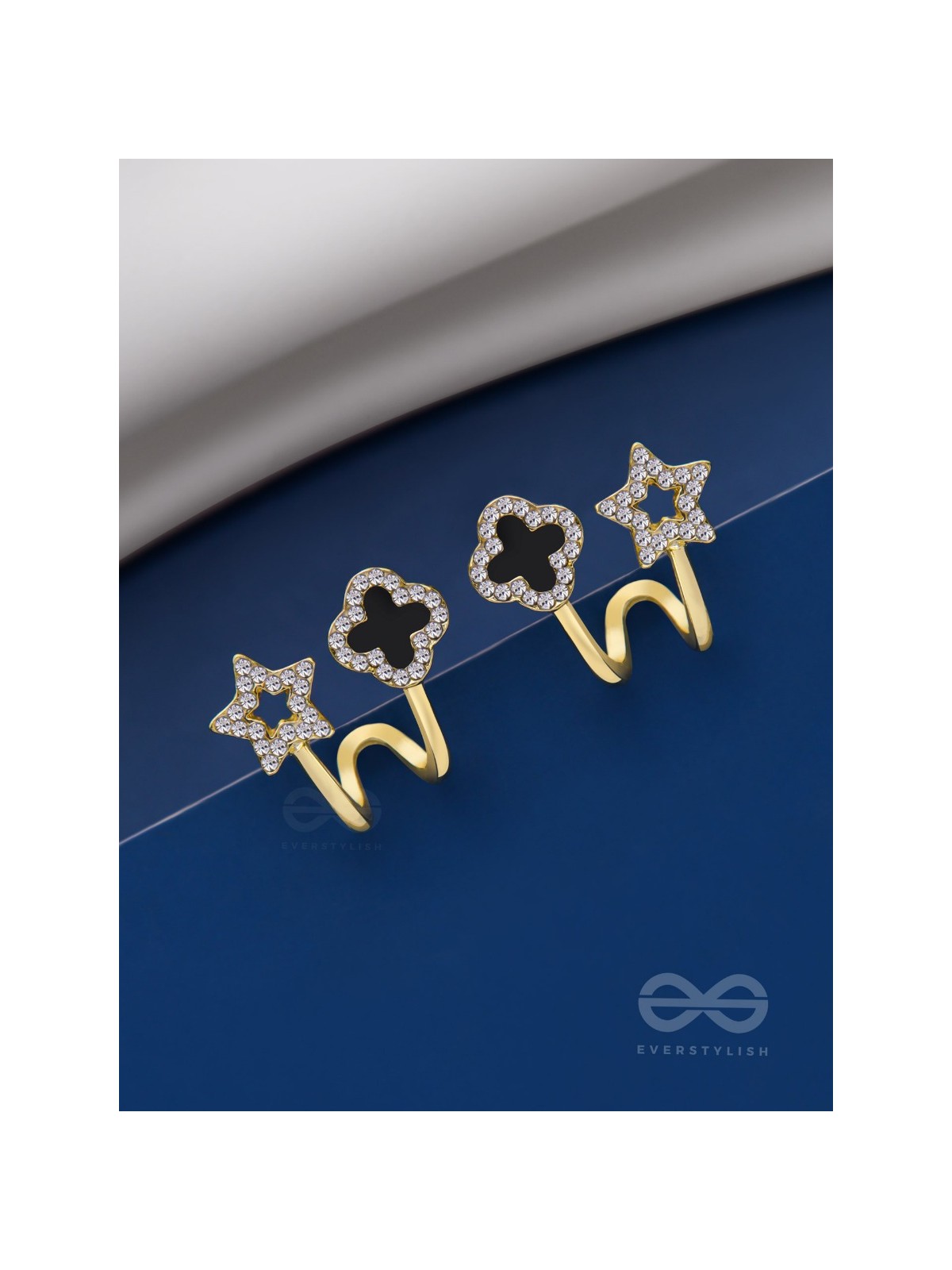 MAKE A WISH - STUD EARRINGS (BLACK)