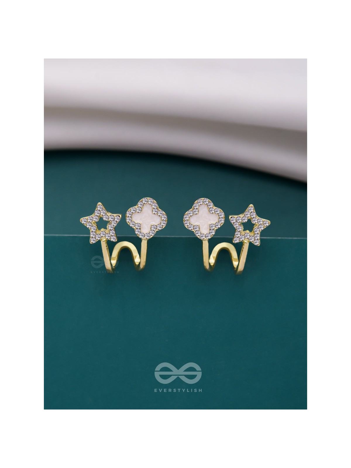 MAKE A WISH - STUD EARRINGS (WHITE)