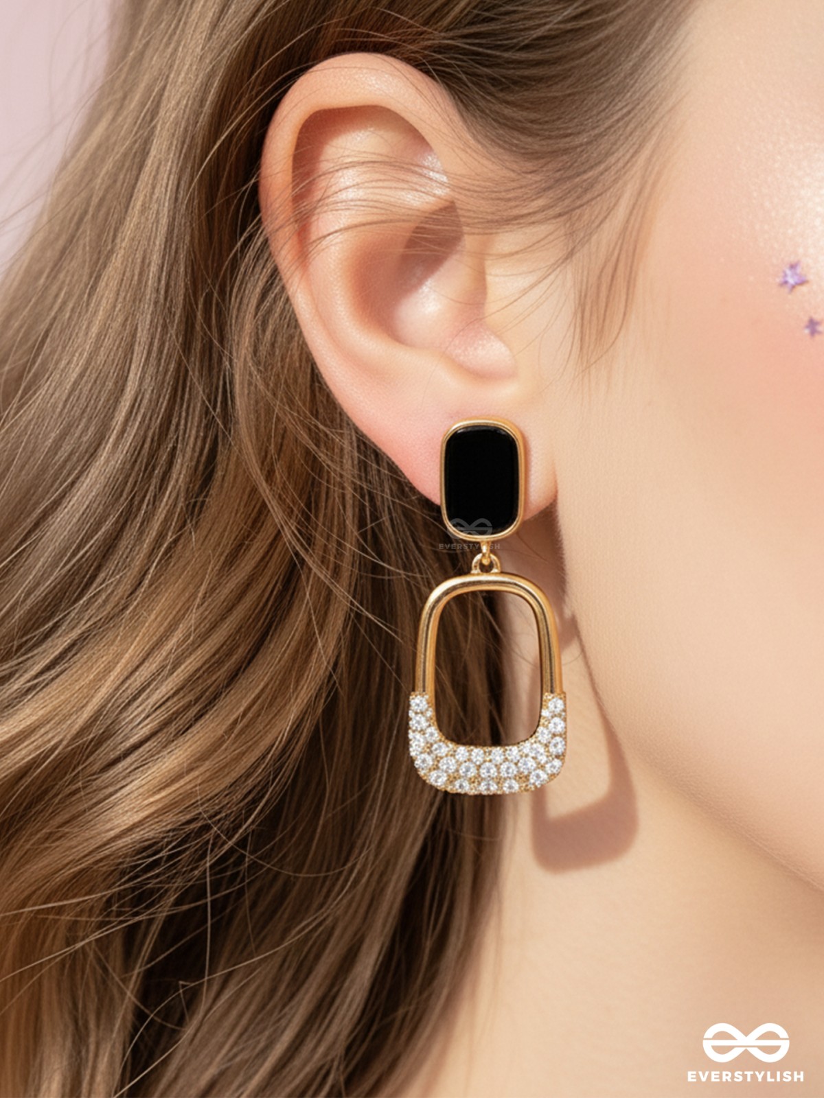 SHIMMER OF NIGHT - STATEMENT DROP EARRINGS