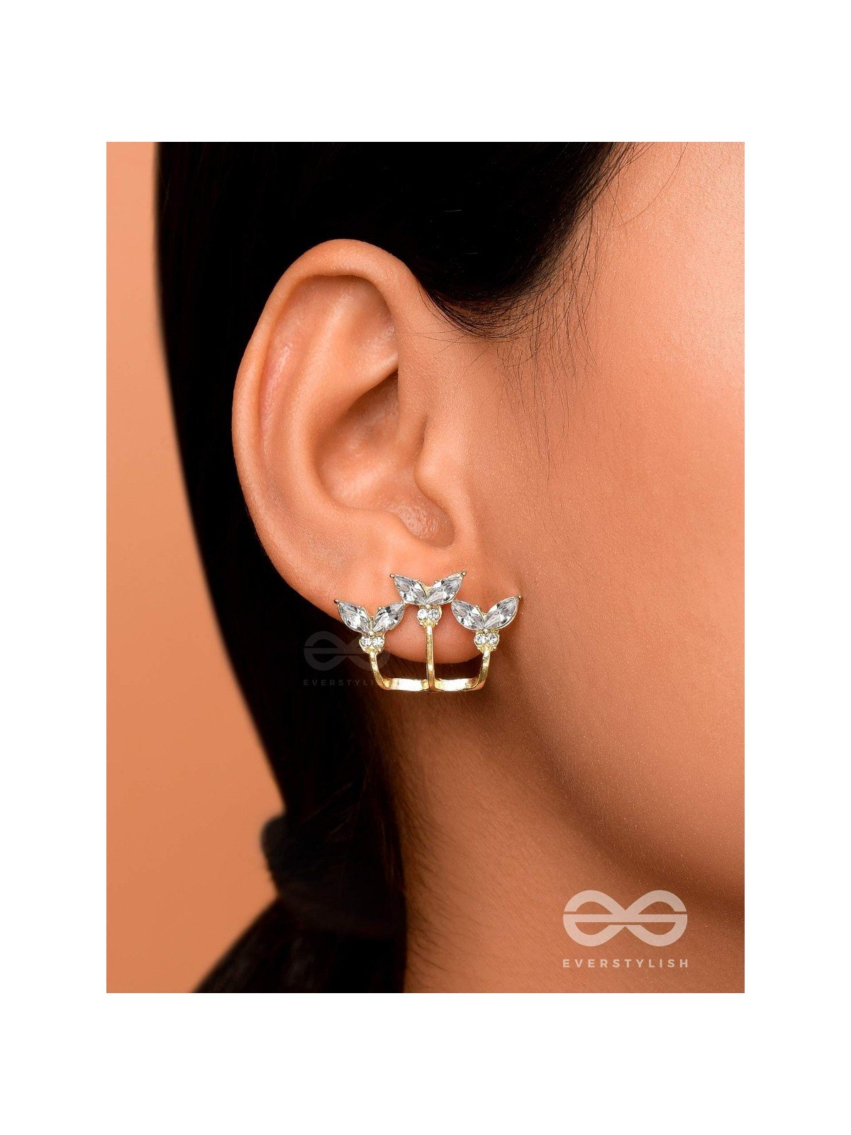 THE FLUTTERBY EFFECT - GOLDEN STUD EARRINGS