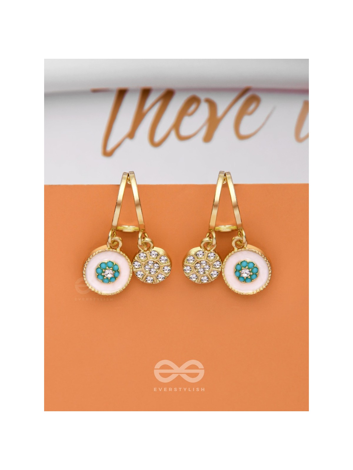 BLOOMING IT AWAY - GOLDEN DROP EARRINGS