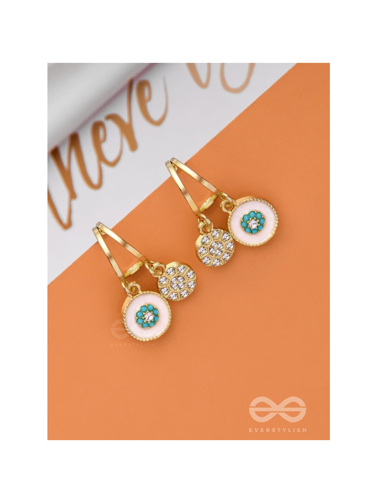 BLOOMING IT AWAY - GOLDEN DROP EARRINGS