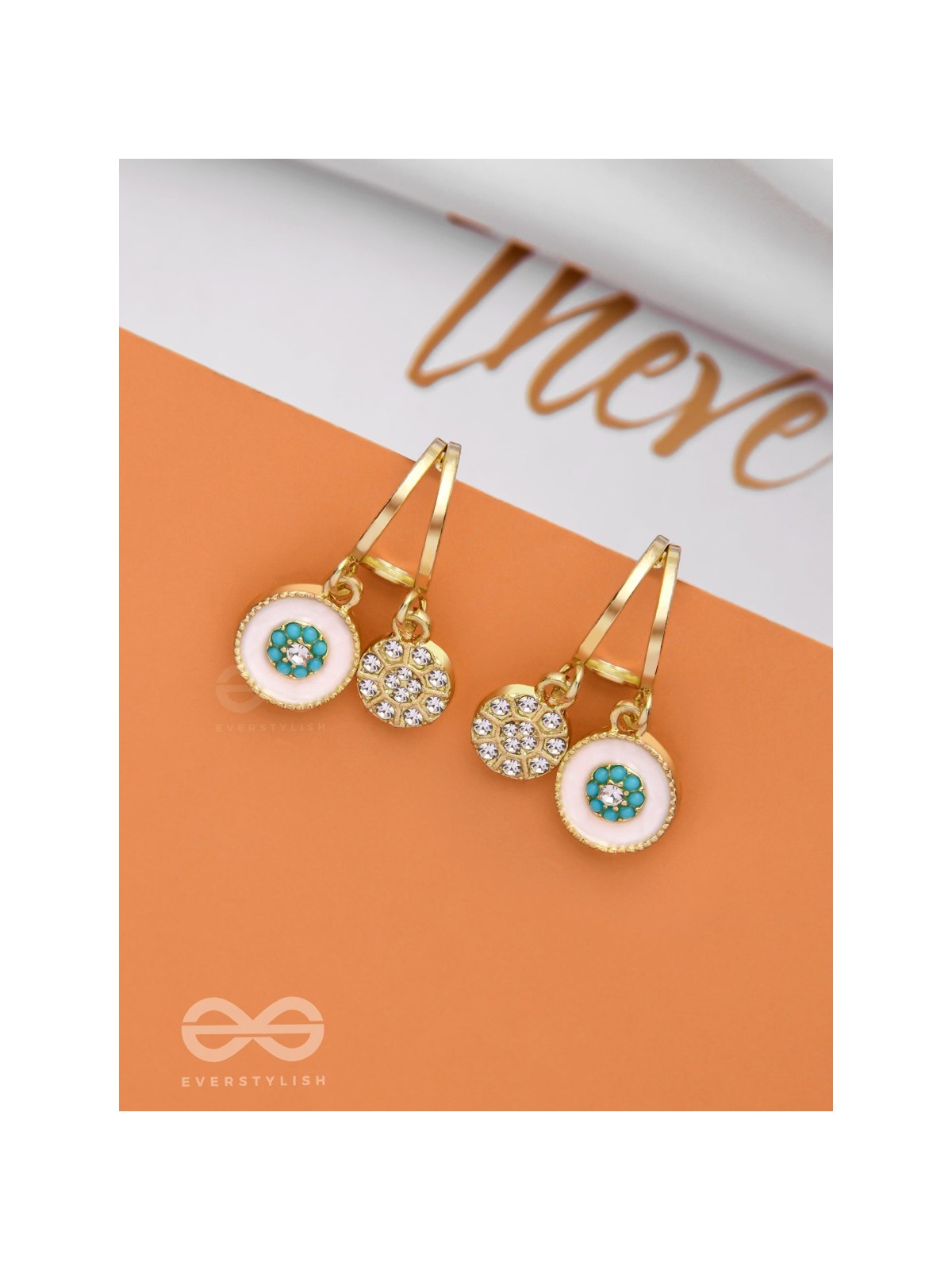 BLOOMING IT AWAY - GOLDEN DROP EARRINGS