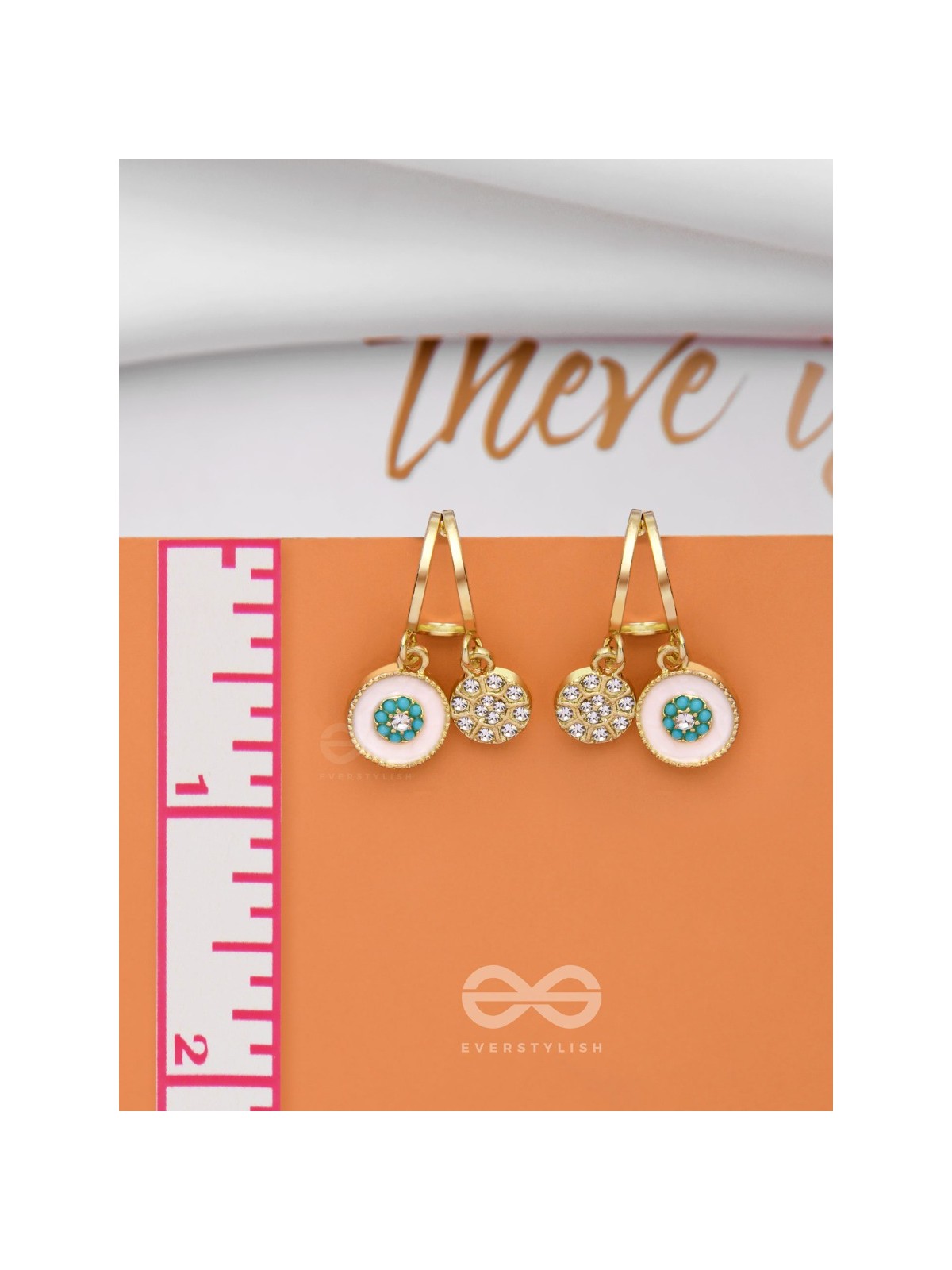 BLOOMING IT AWAY - GOLDEN DROP EARRINGS