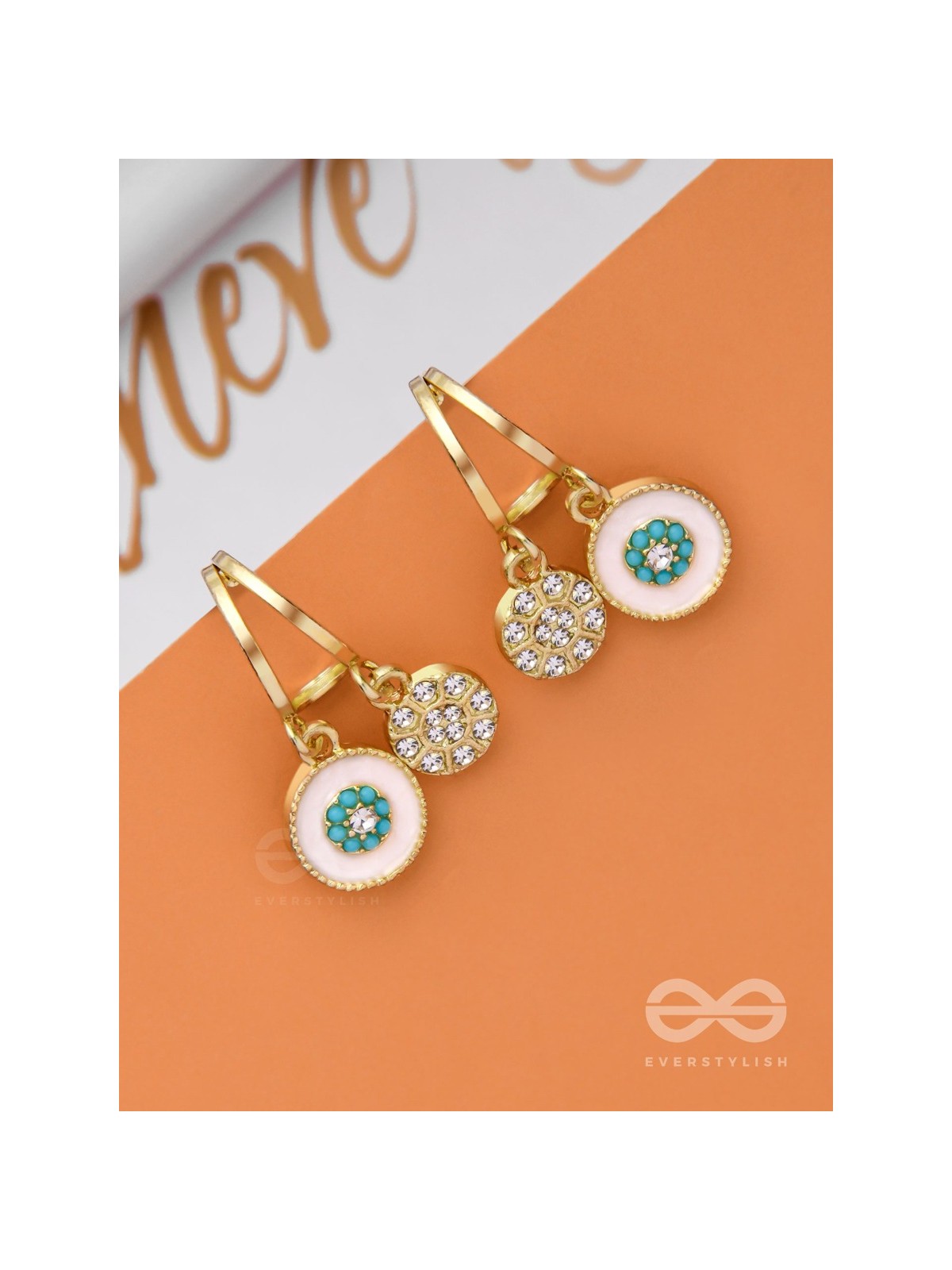BLOOMING IT AWAY - GOLDEN DROP EARRINGS