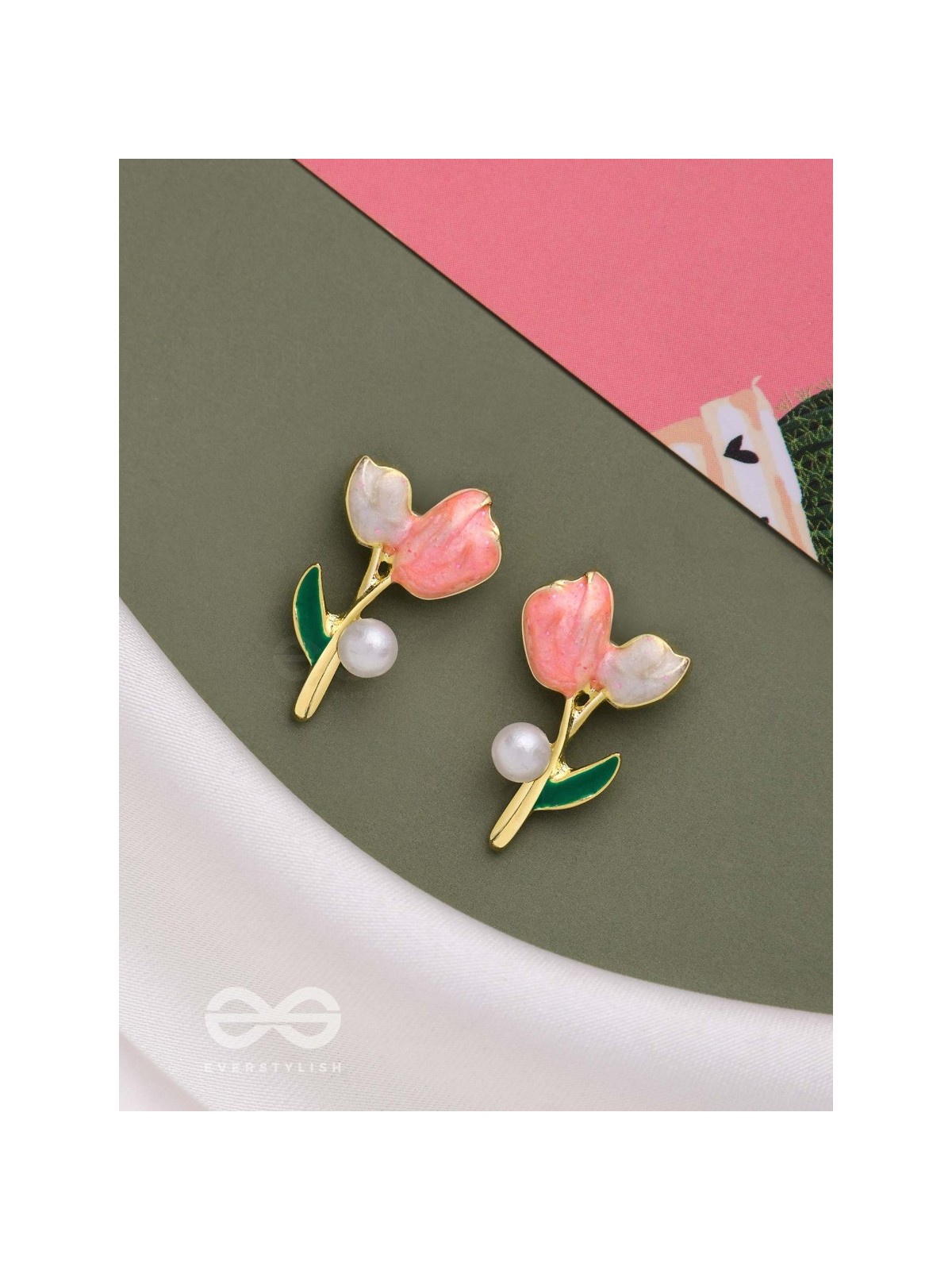 BLOOMING WITH JOY - MULTICOLORED FLORAL STUDS