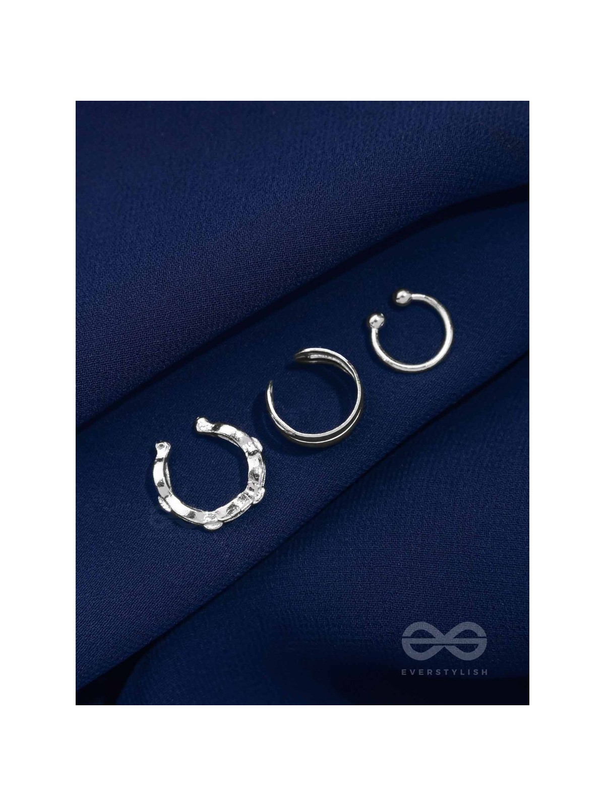 TRIPLE TREBLE - SET OF THREE EAR CUFFS (ONE EAR)