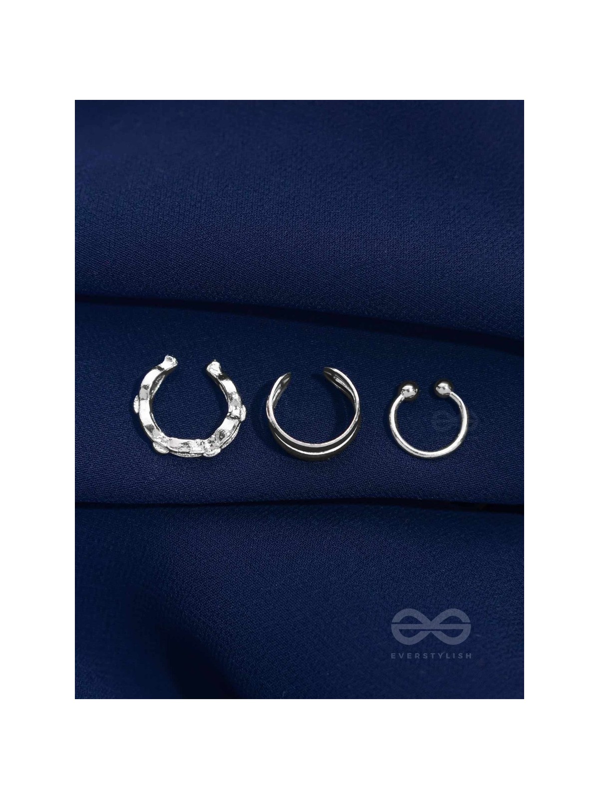 TRIPLE TREBLE - SET OF THREE EAR CUFFS (ONE EAR)