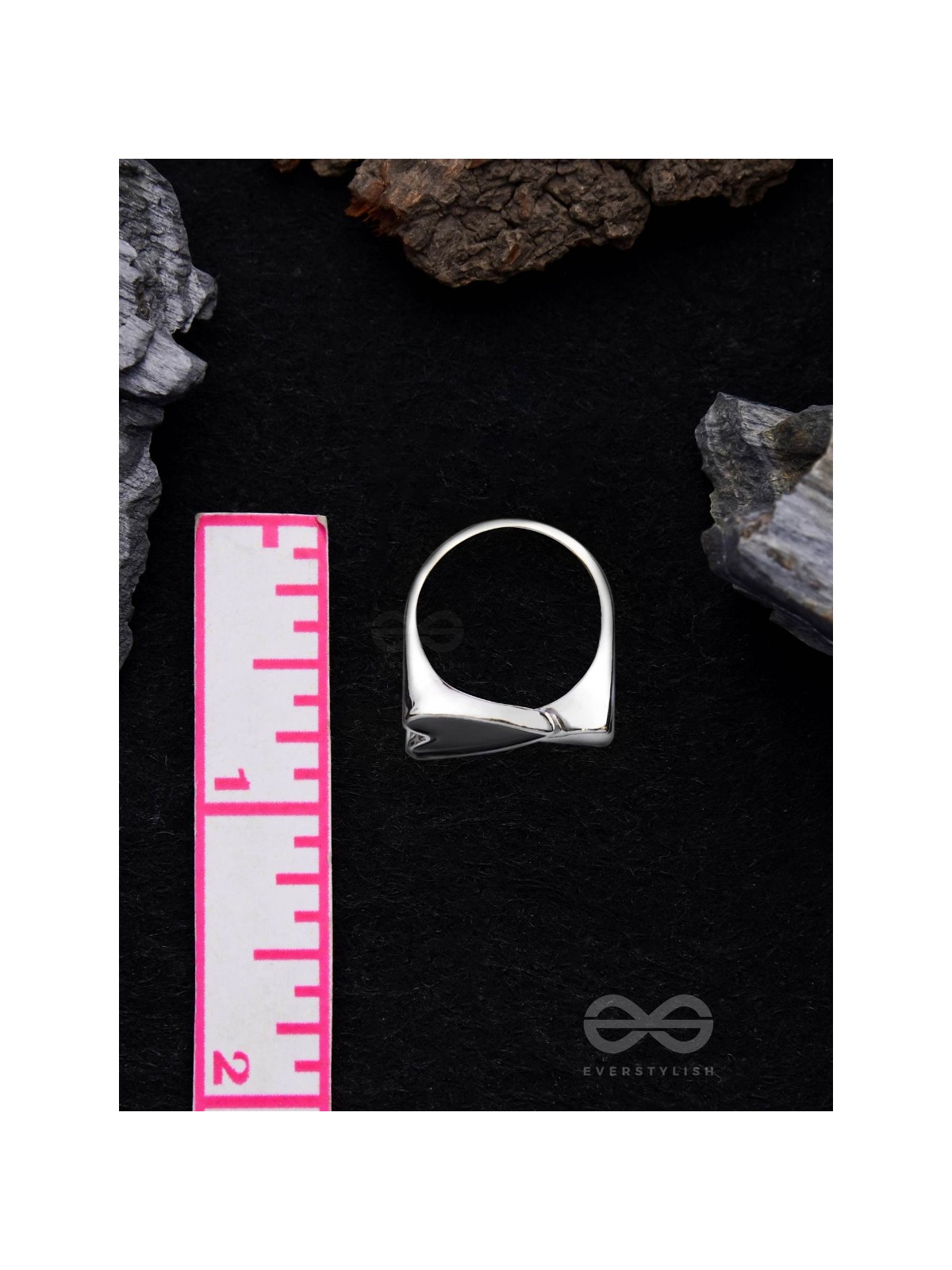 DOUBLE DOSE LOVE - STATEMENT SILVER RING