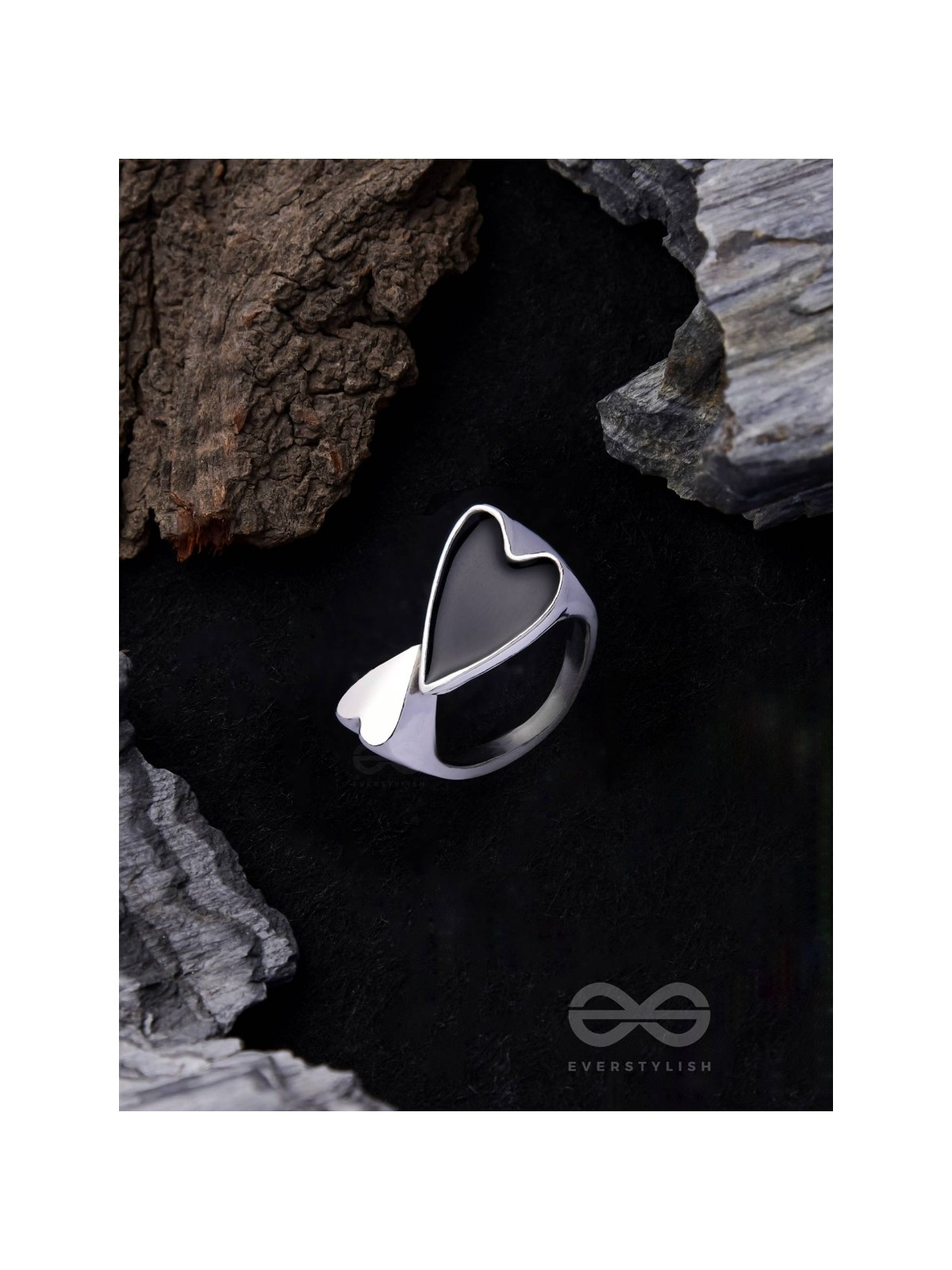 DOUBLE DOSE LOVE - STATEMENT SILVER RING