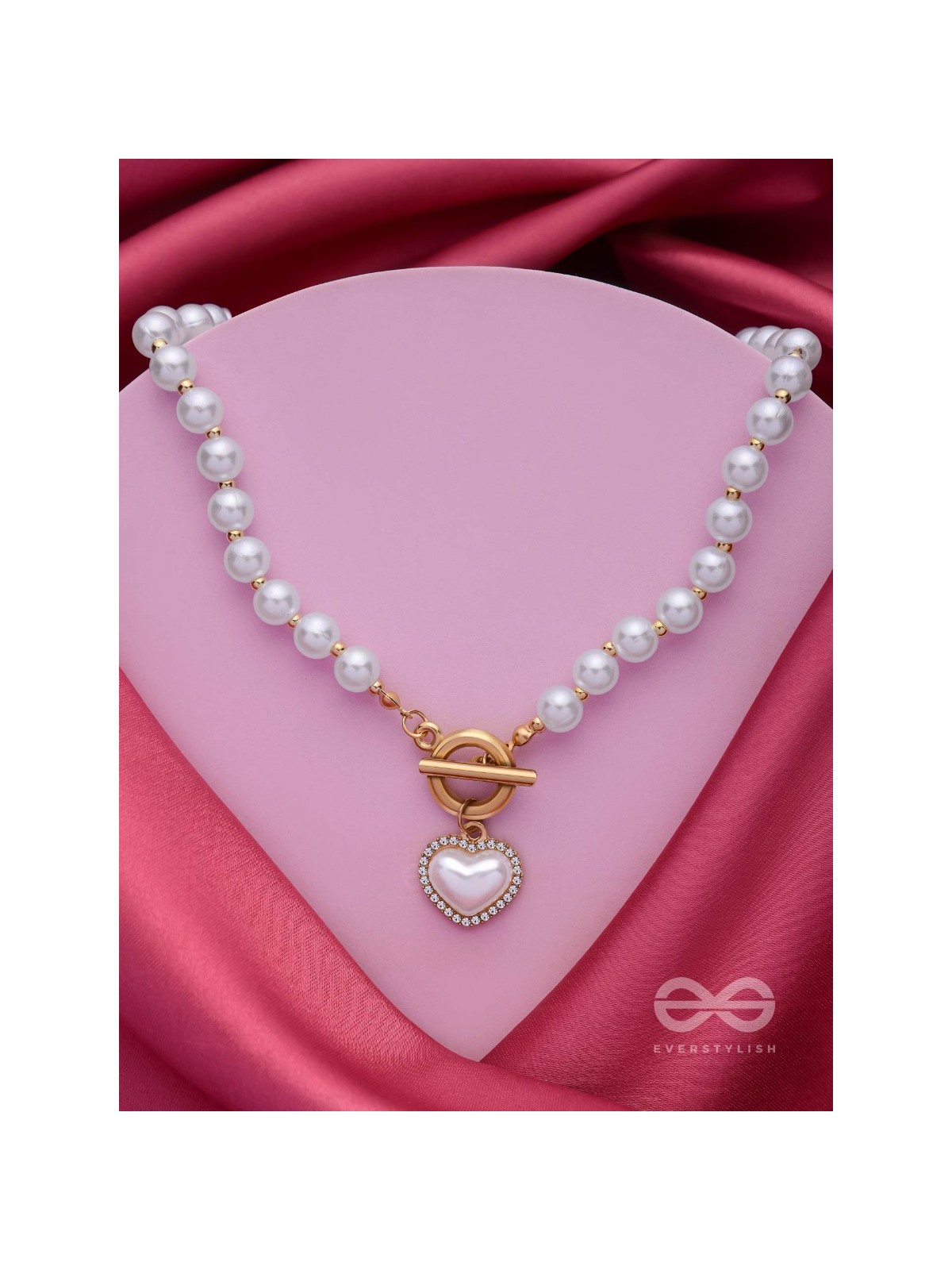 A LOVE AFFAIR - GOLDEN PEARL NECKPIECE