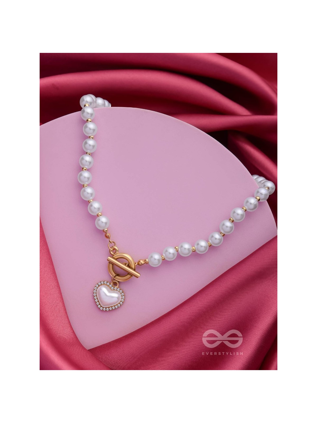 A LOVE AFFAIR - GOLDEN PEARL NECKPIECE