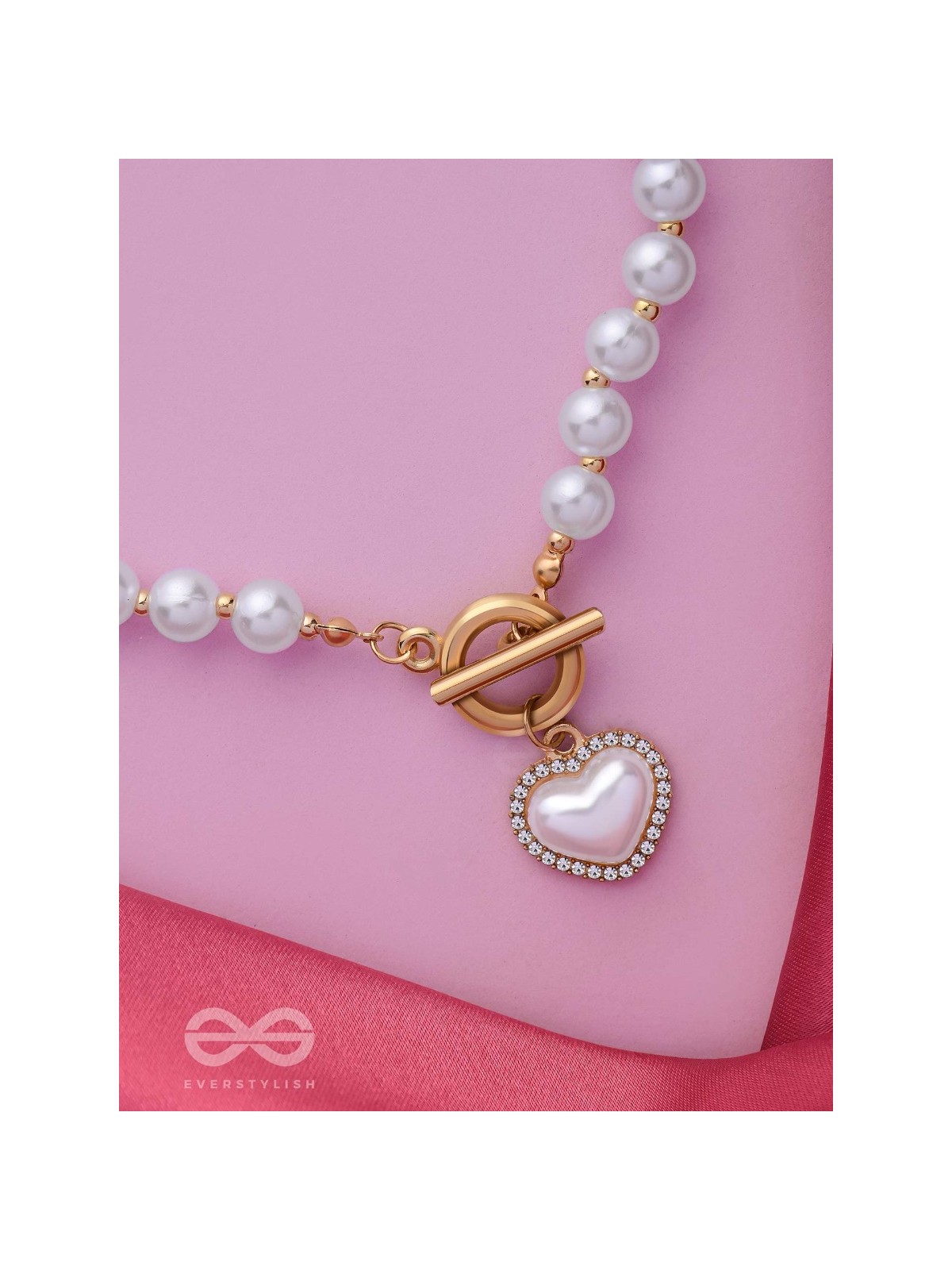 A LOVE AFFAIR - GOLDEN PEARL NECKPIECE