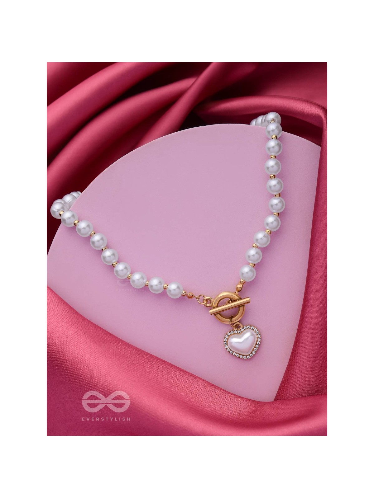 A LOVE AFFAIR - GOLDEN PEARL NECKPIECE