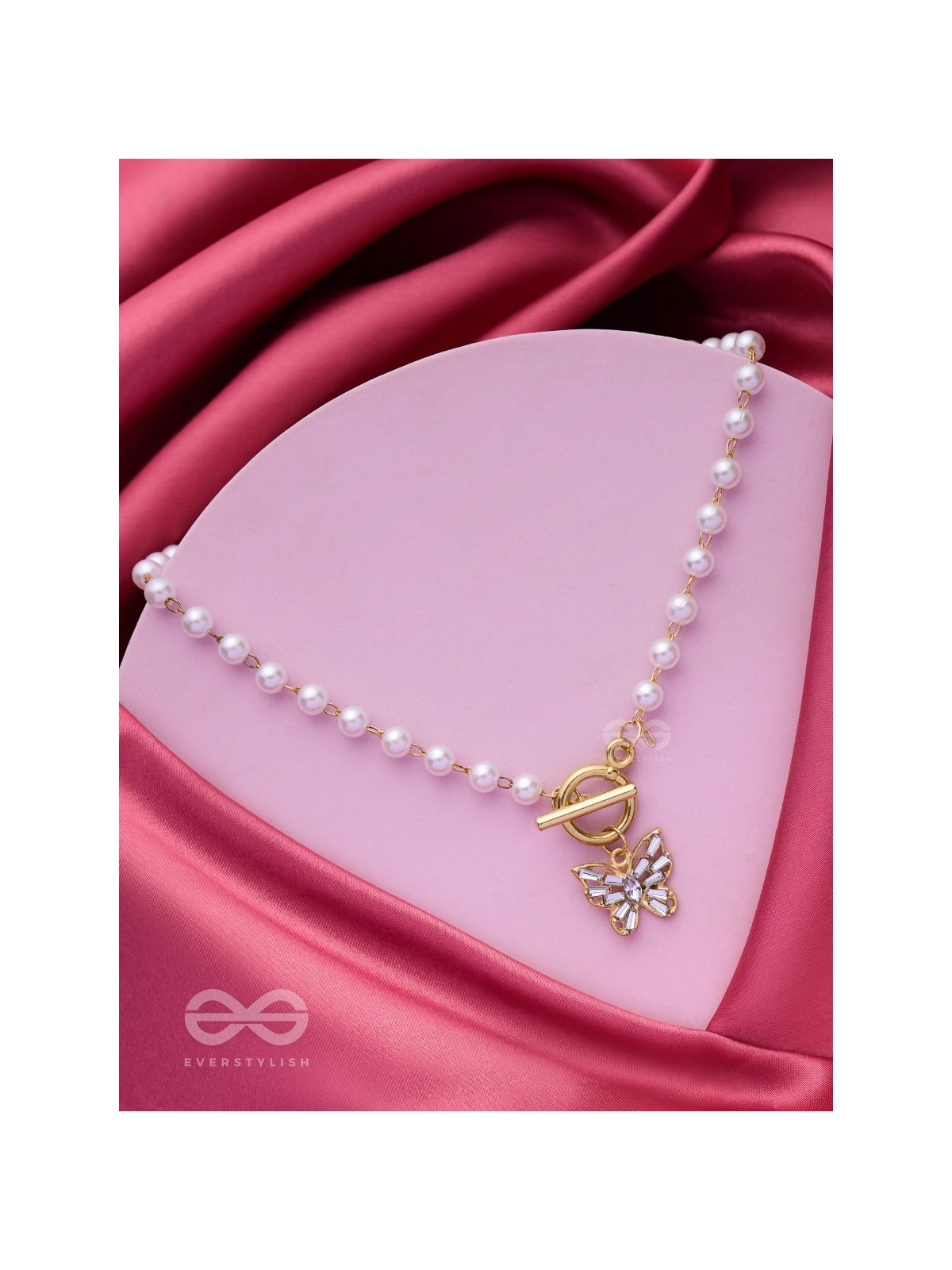 A FLYING MIRACLE - GOLDEN PEARL NECKPIECE