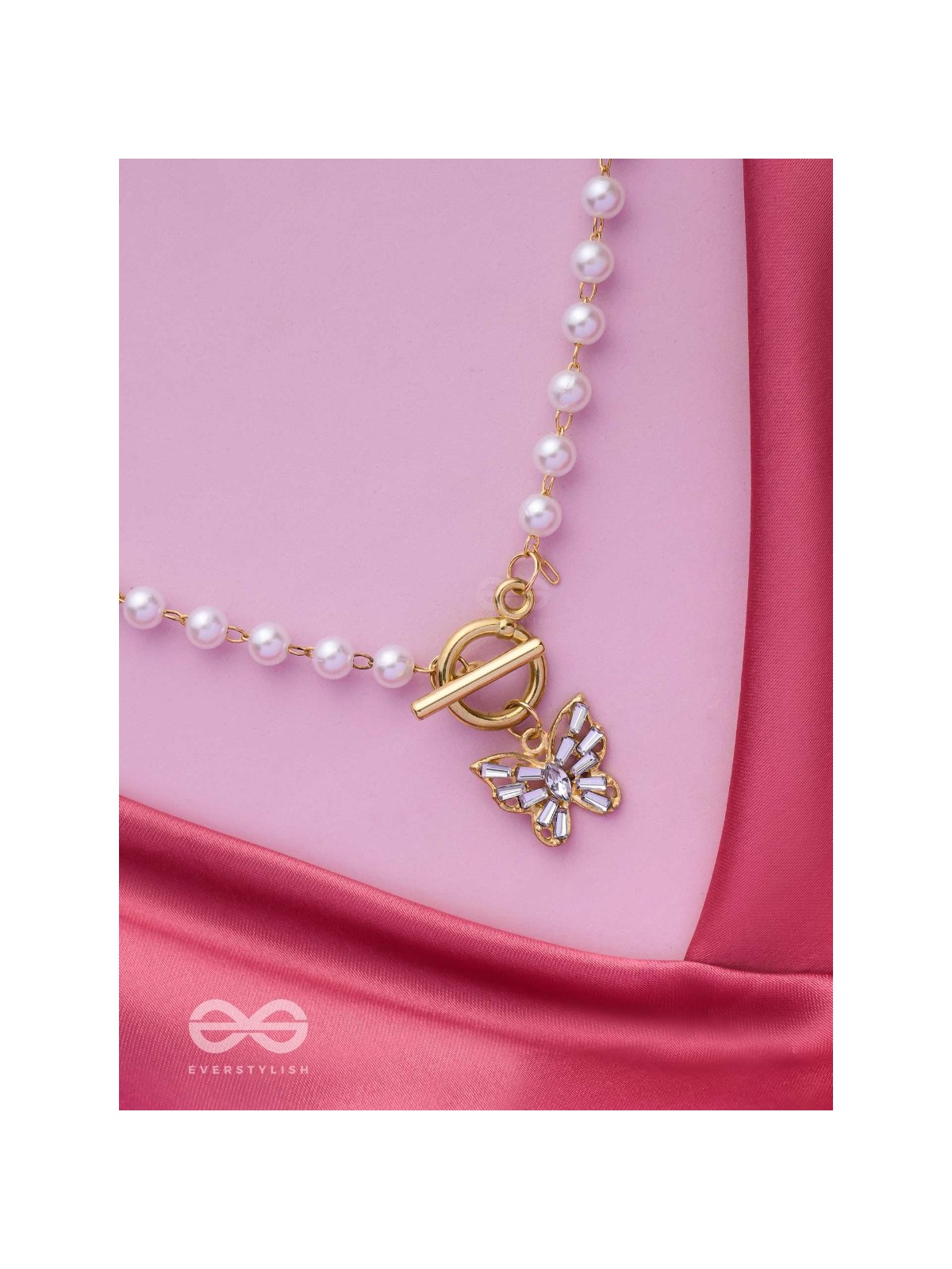 A FLYING MIRACLE - GOLDEN PEARL NECKPIECE