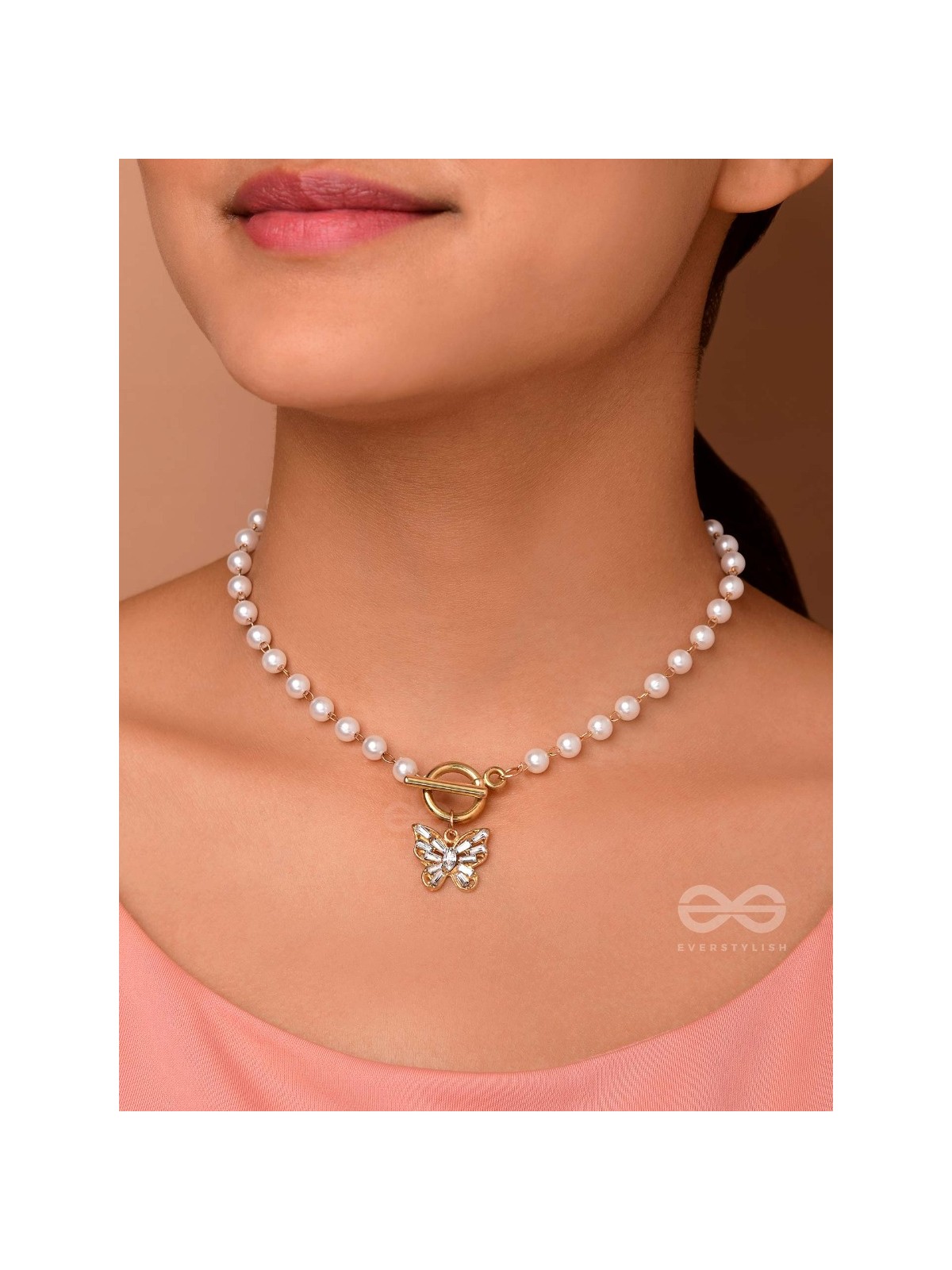 A FLYING MIRACLE - GOLDEN PEARL NECKPIECE