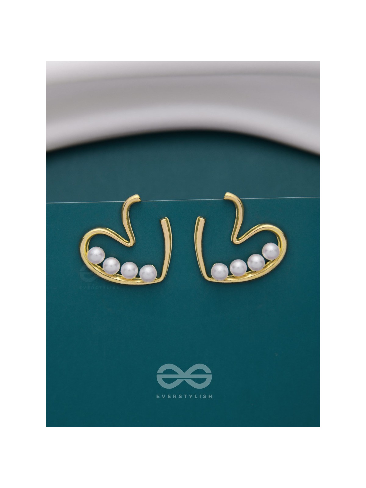 LOVE YOU STILL - GOLDEN PEARL STUDS