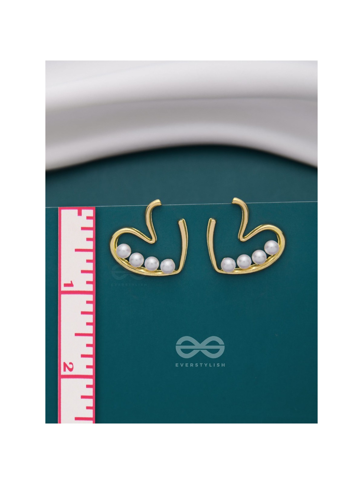 LOVE YOU STILL - GOLDEN PEARL STUDS