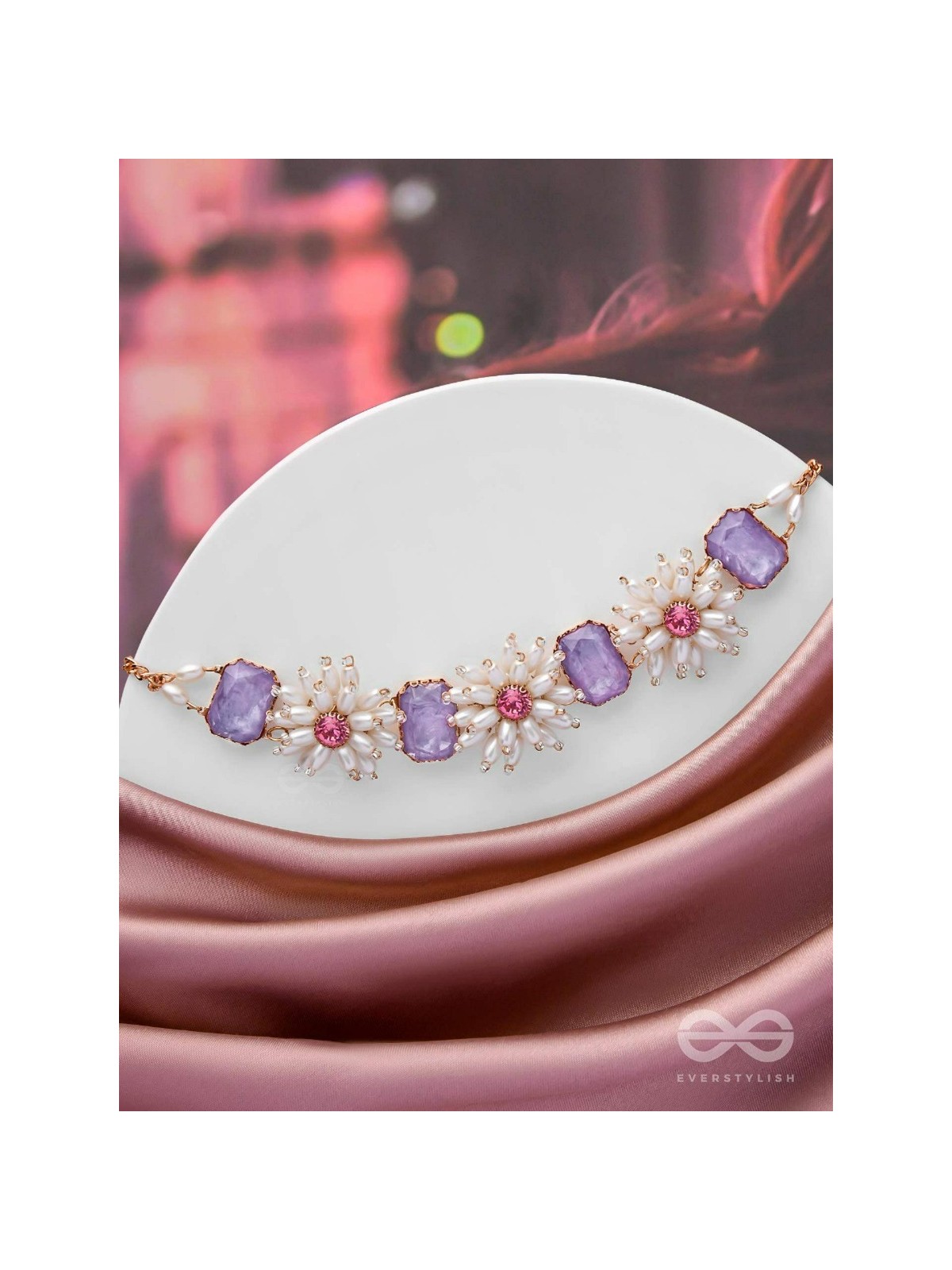 The Spring'S Wish - Statement Choker Neckpiece With Anti-Tarnish Coating 