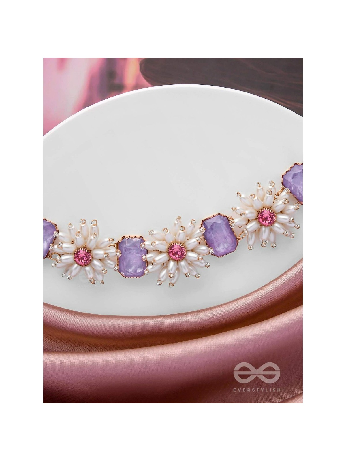 The Spring'S Wish - Statement Choker Neckpiece With Anti-Tarnish Coating 