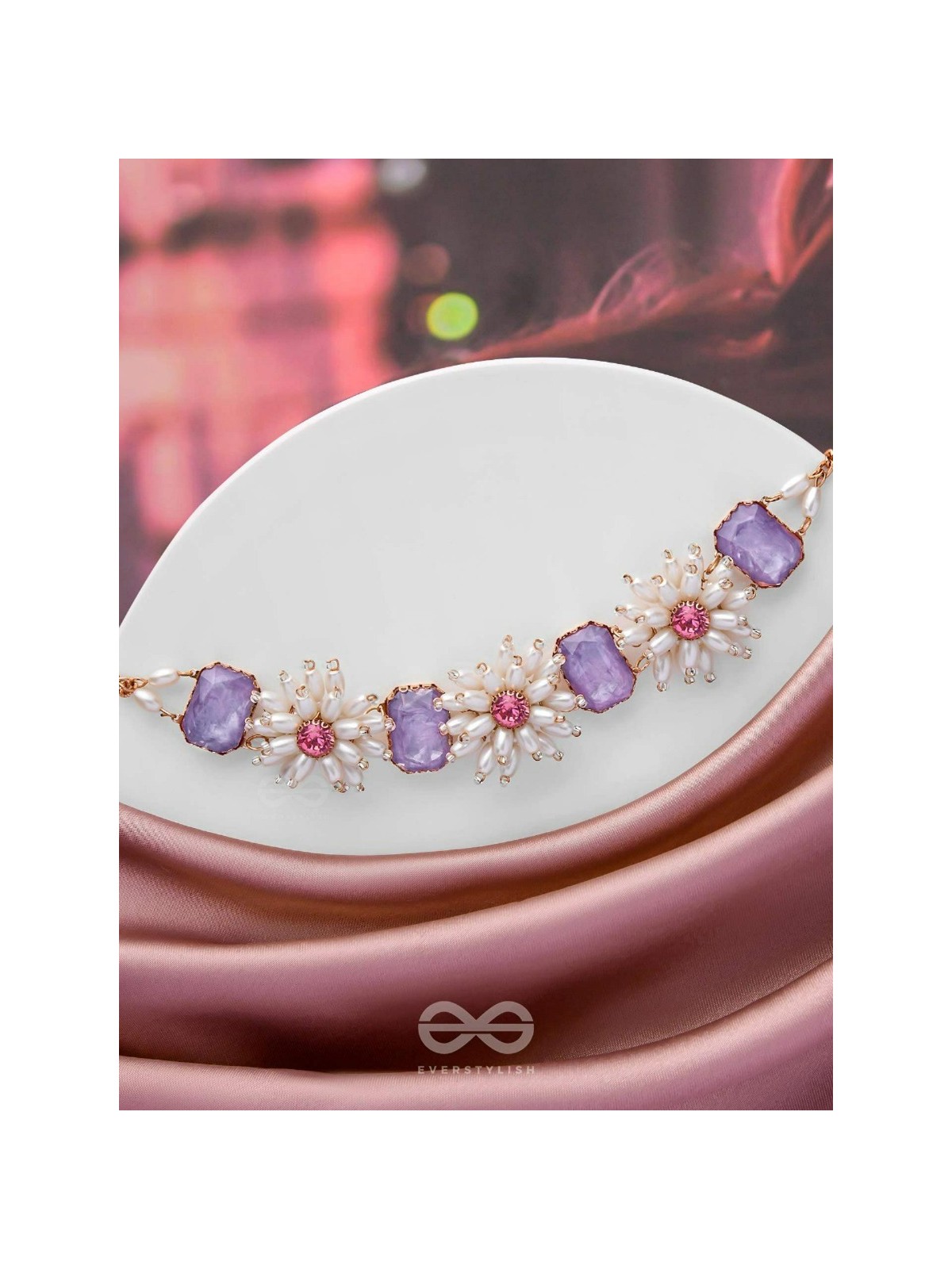 The Spring'S Wish - Statement Choker Neckpiece With Anti-Tarnish Coating 