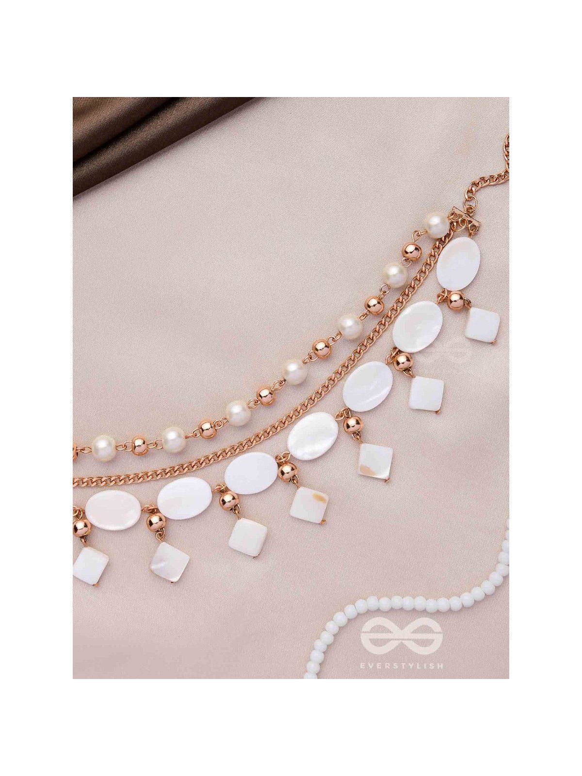 Layers Of Magic - Elegant Multilayered Neckpiece With Anti-Tarnish Coating 