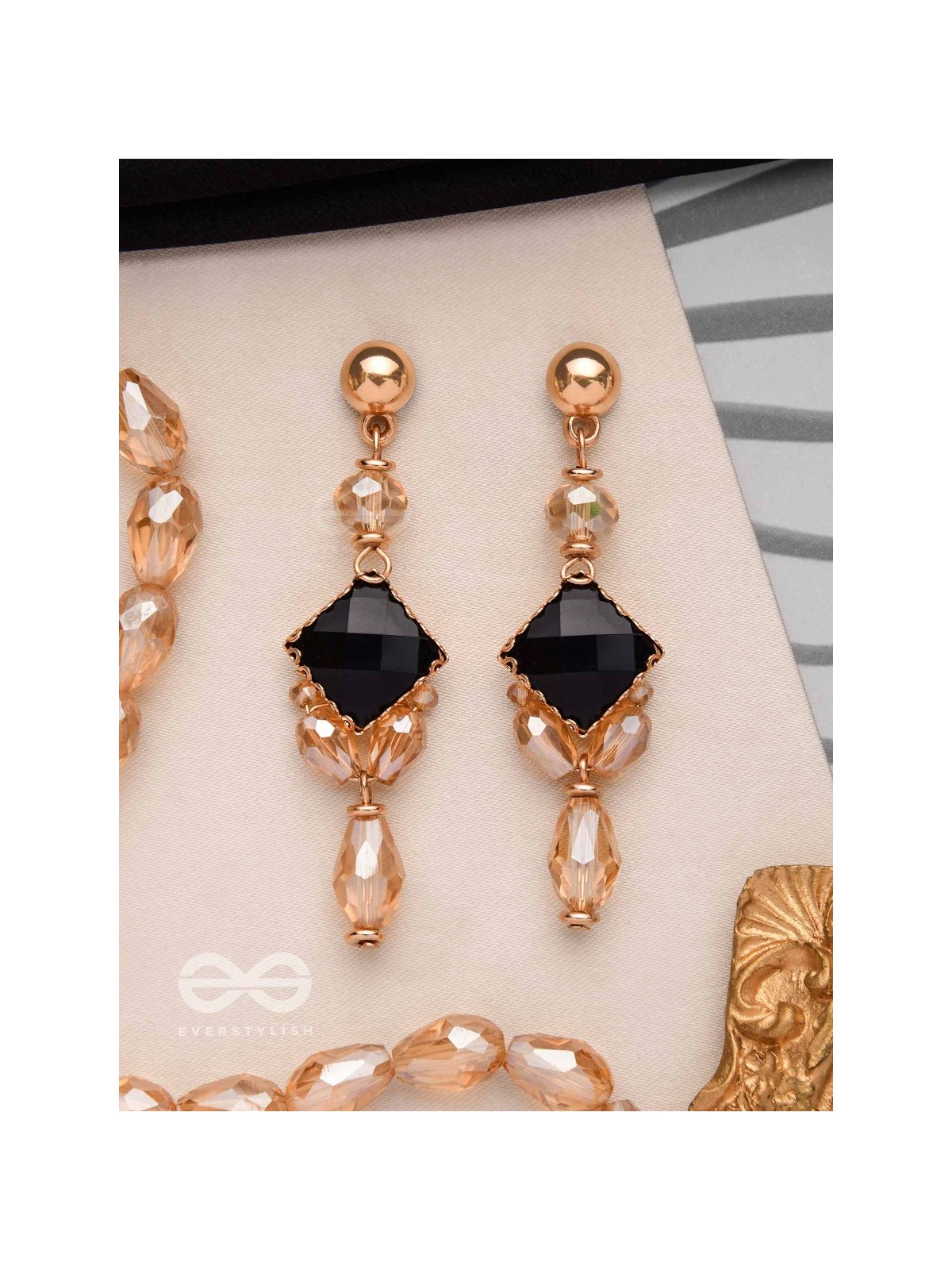 THE MYSTIC  NIGHTFALL - ELEGANT DROP EARRINGS