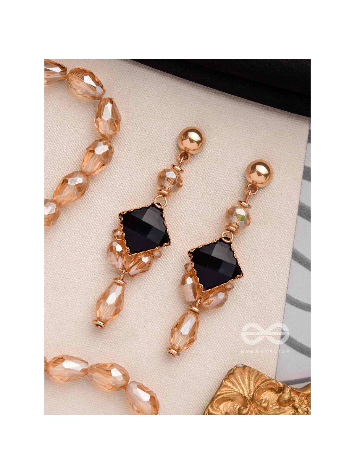 THE MYSTIC  NIGHTFALL - ELEGANT DROP EARRINGS